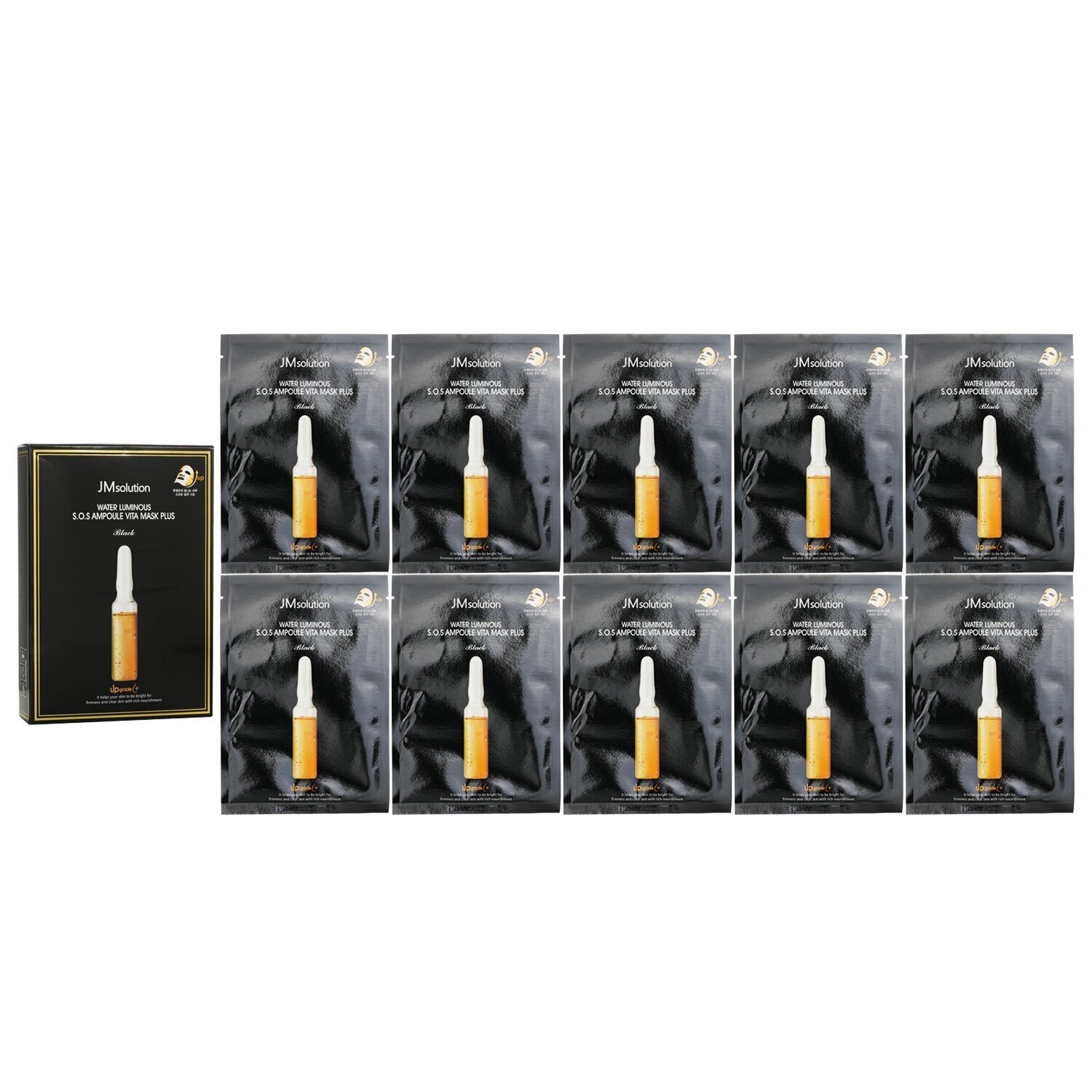 JM Solution Vodní svítící SOS Ampule Vita Mask Plus 10pcsx30ml