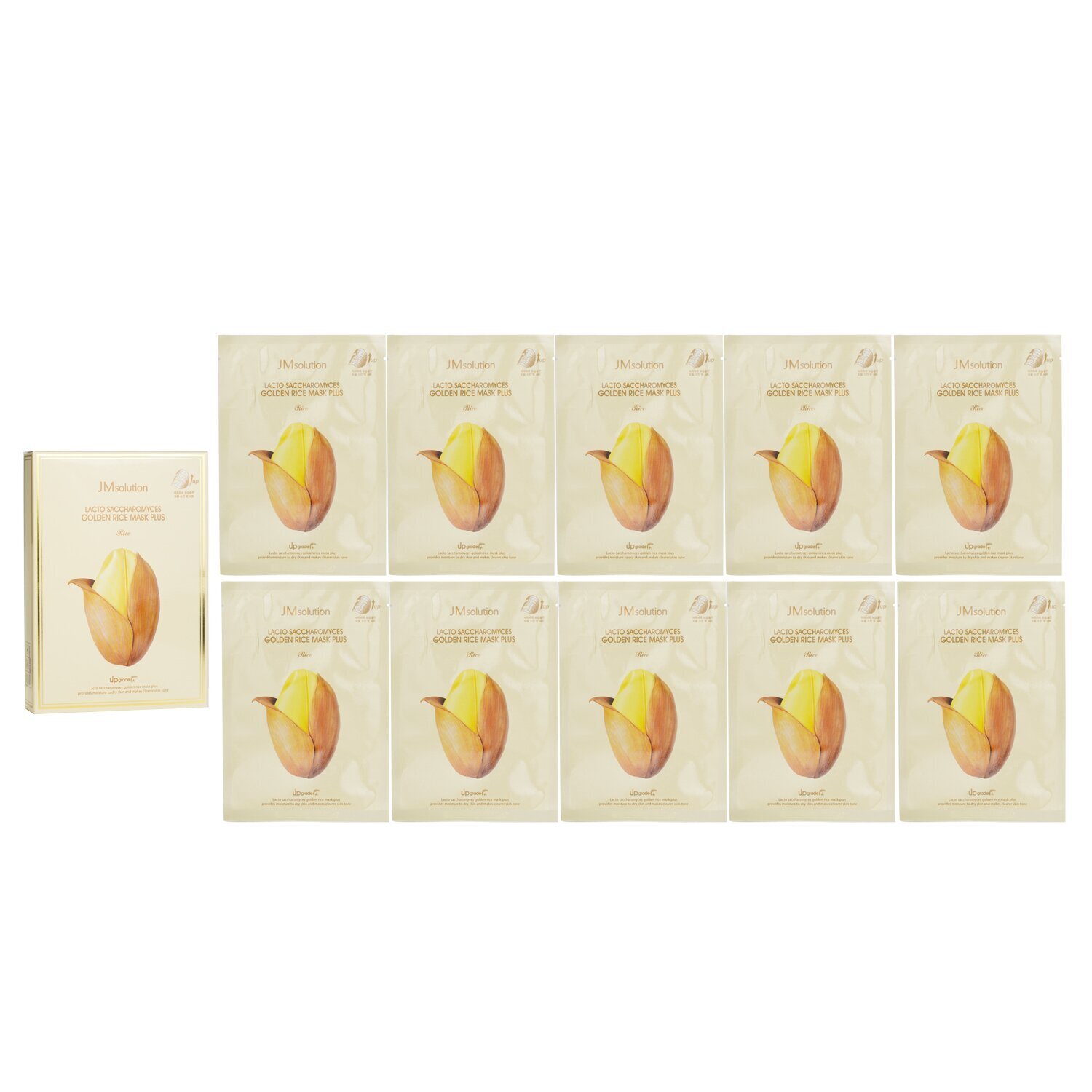 JM Solution Lacto Saccharomyces Golden Rice Mask Plus 10pcsx30ml
