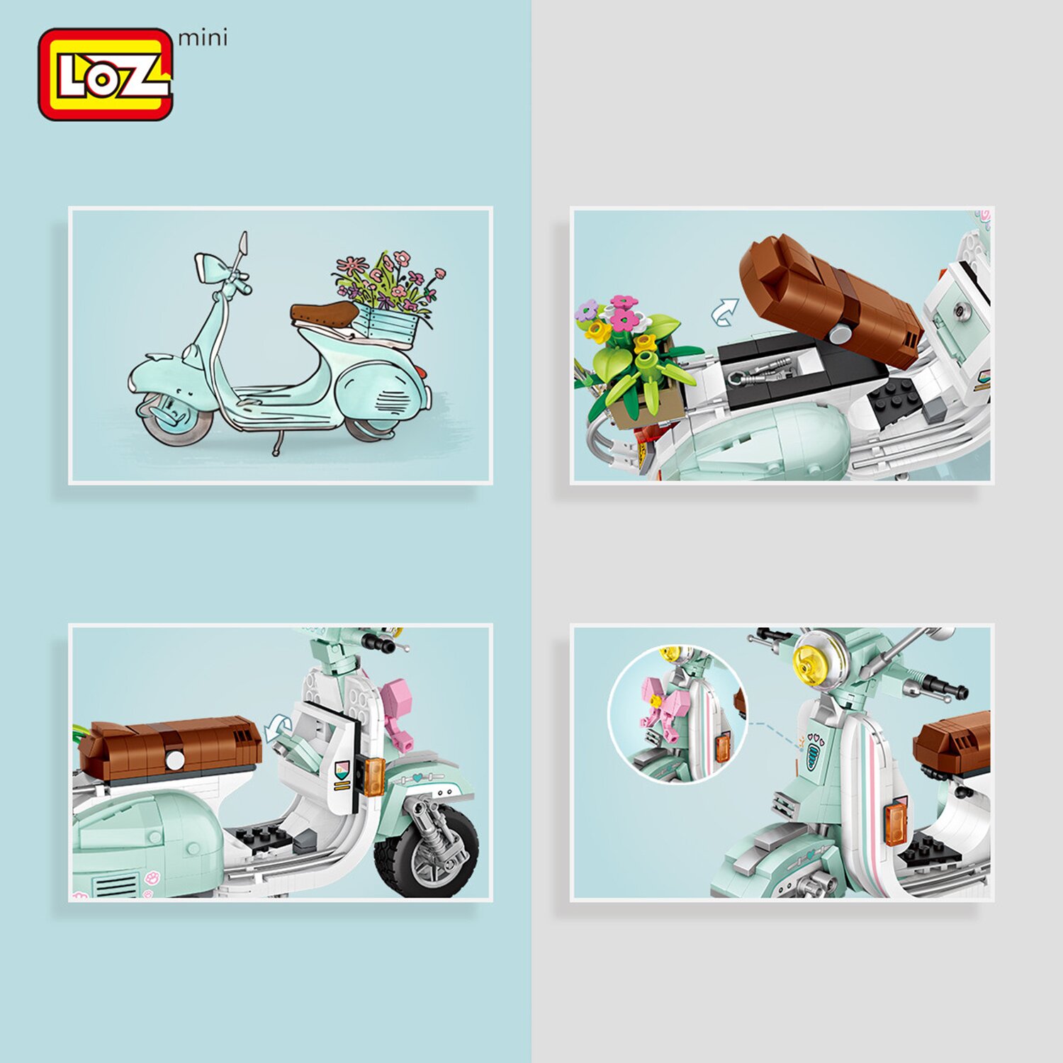 Loz LOZ Creator - Scooter(Random Packaging) 15 x 20 x 8cm