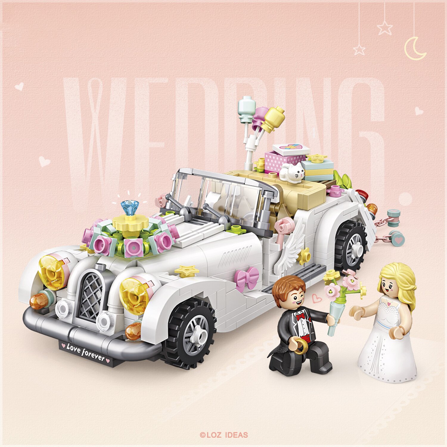 Loz LOZ Creator - Wedding Car(Random Packaging) 15 x 20 x 8cm