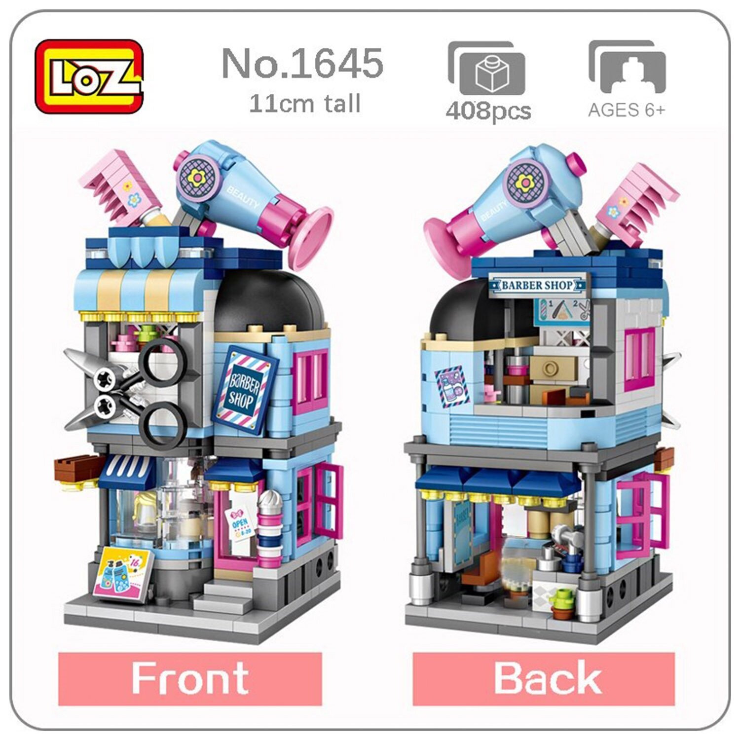 Loz LOZ Street Series - Salon(Random Packaging) 19.5x16.5x4.5cm