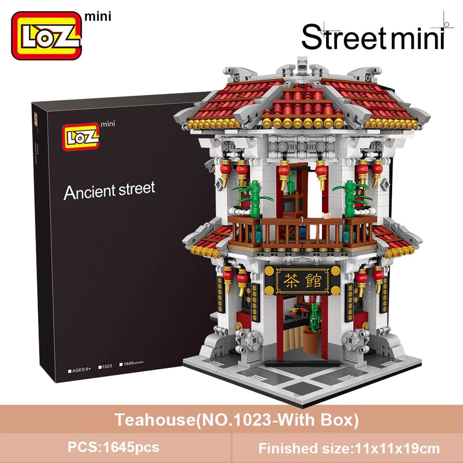 Loz LOZ Mini Blocks - Teahouse(Random Packaging) 42 x 30 x 5 cm