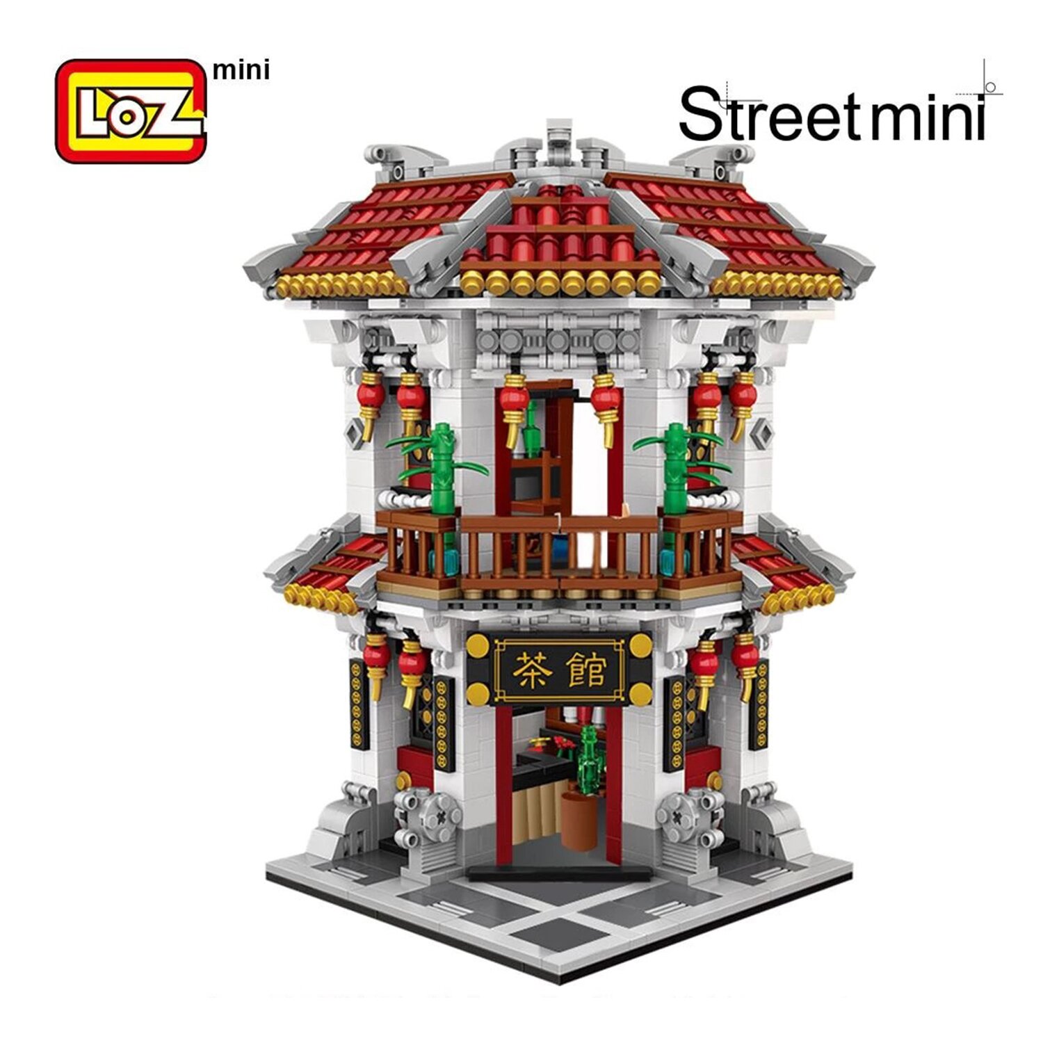 Loz LOZ Mini Blocks - Teahouse(Random Packaging) 42 x 30 x 5 cm