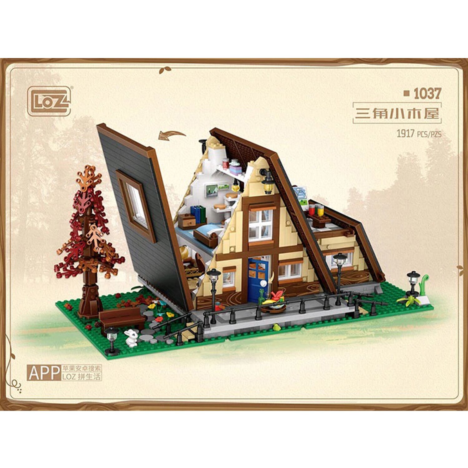 Loz LOZ Mini Blocks - Triangle Cabin(Random Packaging) 40 x 28 x 9.5cm