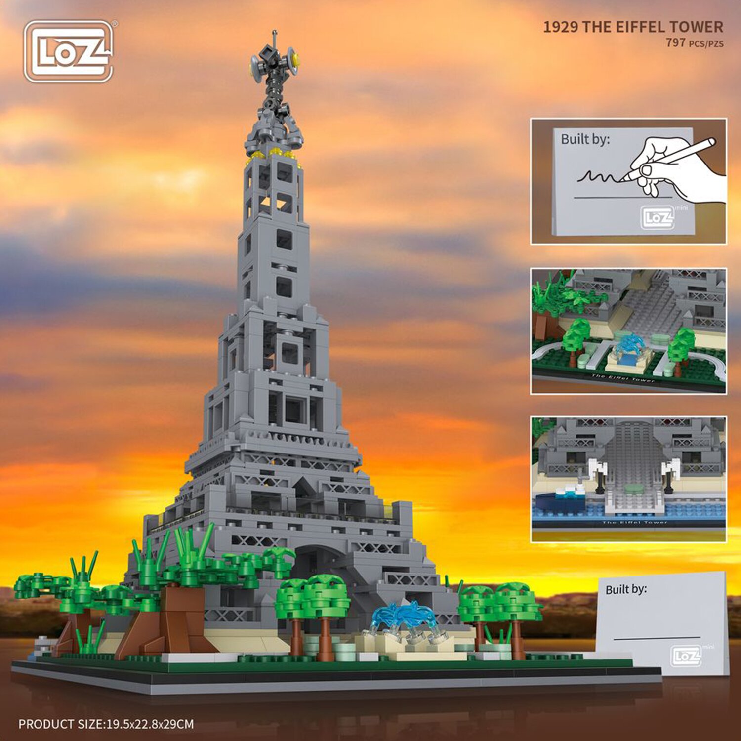 Loz  LOZ Ideas Mini Block - Ai Fei'er TowerUPC (Random Packaging) 26 x 19 x 8 cm
