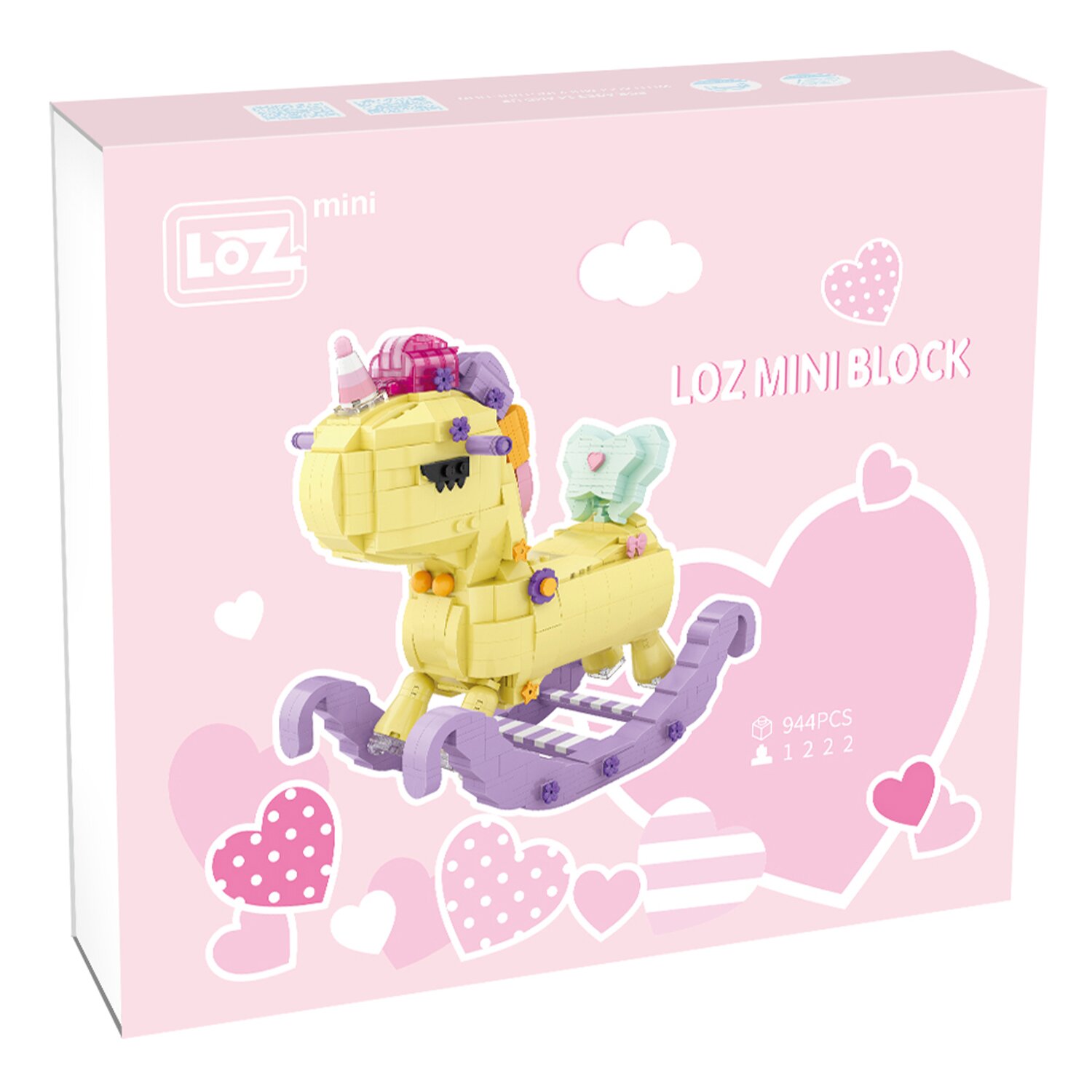Loz 獨角獸搖搖馬 積木套裝(新舊包裝隨機) 26 x 23 x 6 cm