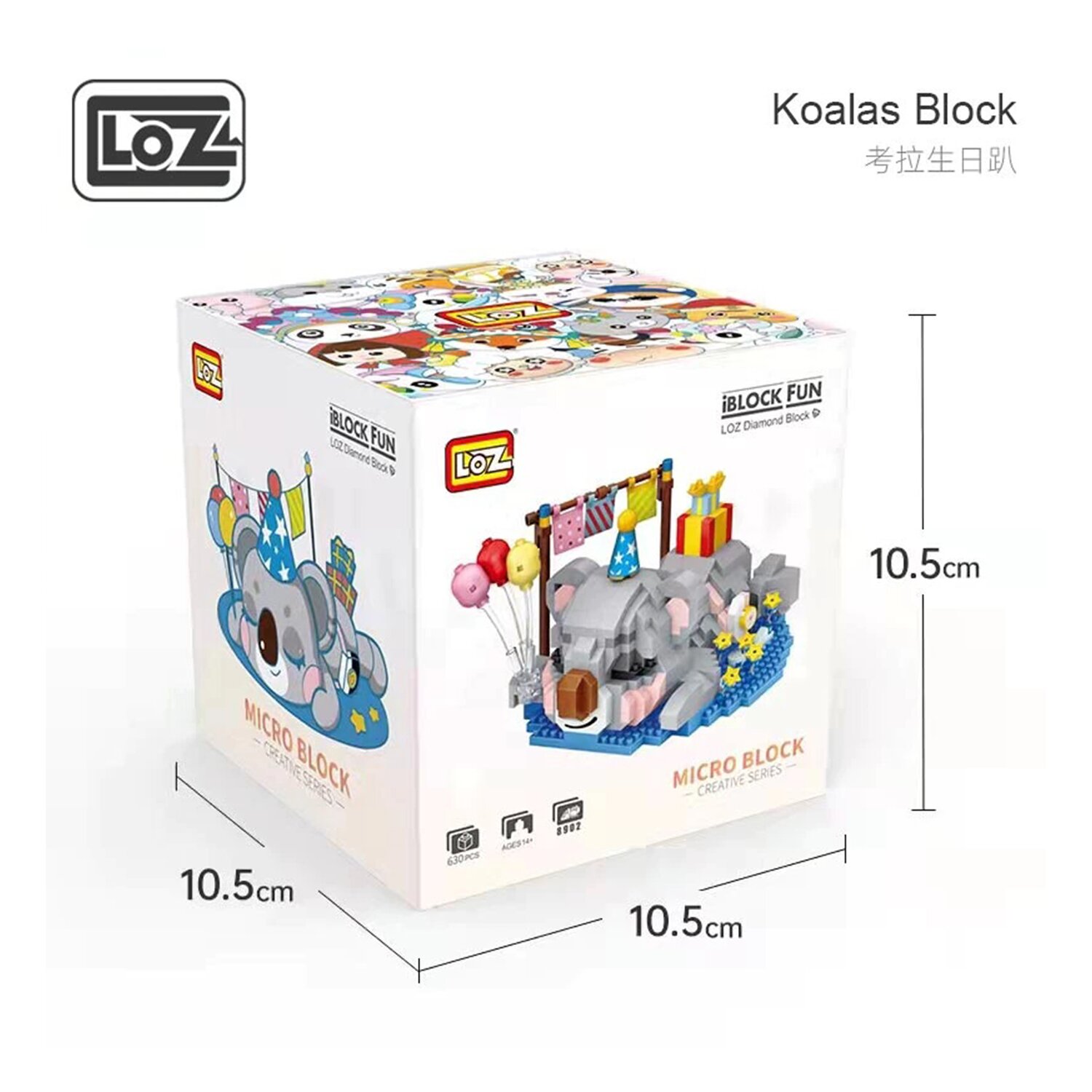 Loz LOZ Mini Blocks - Birthday Koala(Random Packaging) 11 x 11 x 11cm