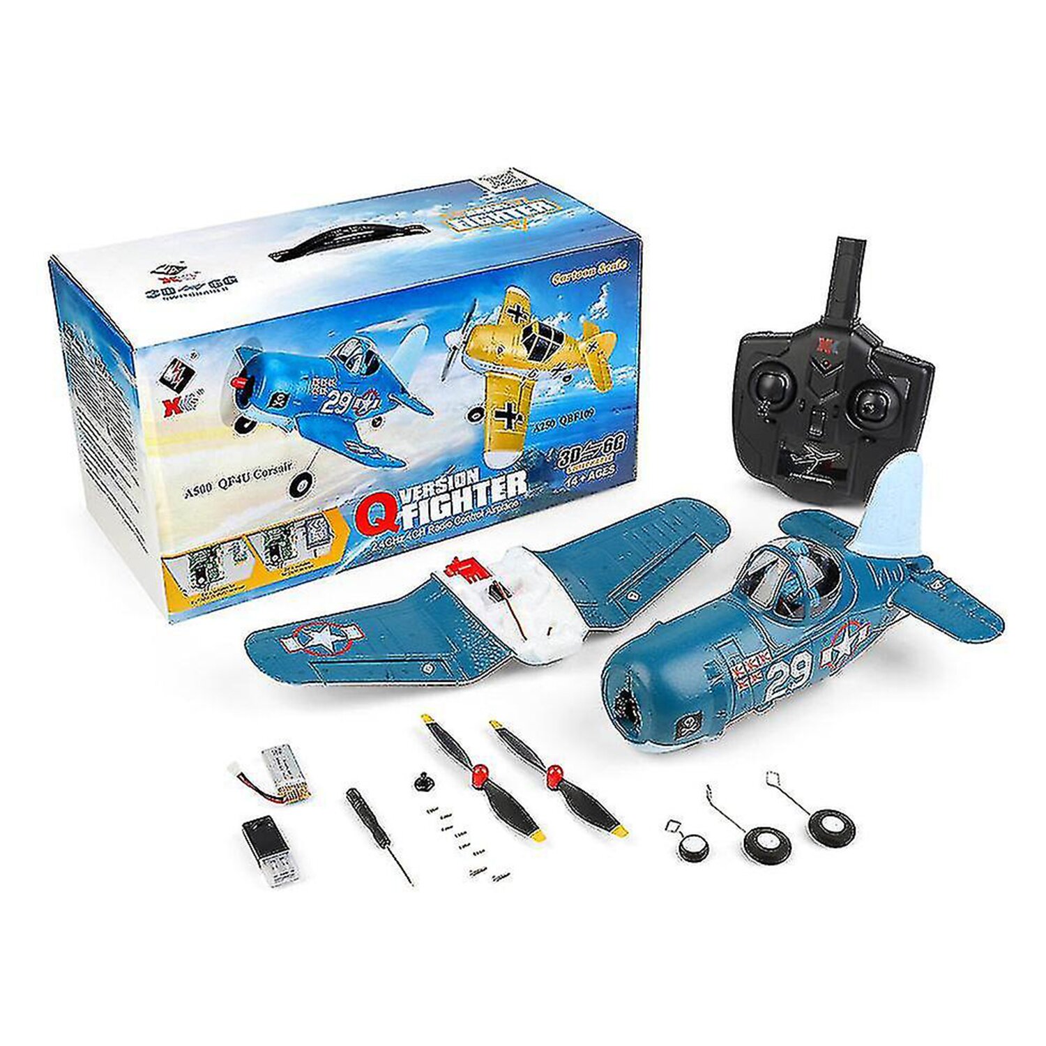 WL Toys WLToys A500 Mini RC Warbird w/Gyro 38*19*20cm