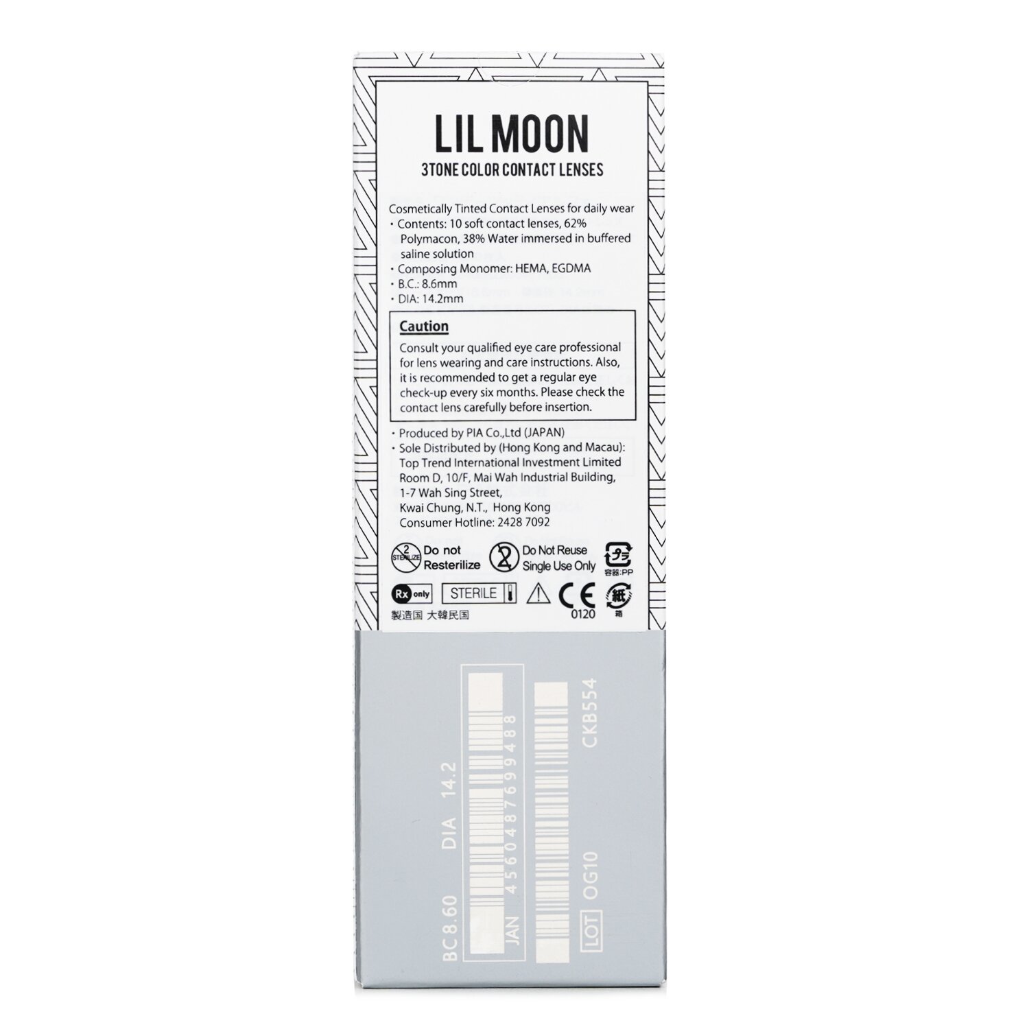Pia Lilmoon Water Water 1 Day Color Contact Lenses 10pcs