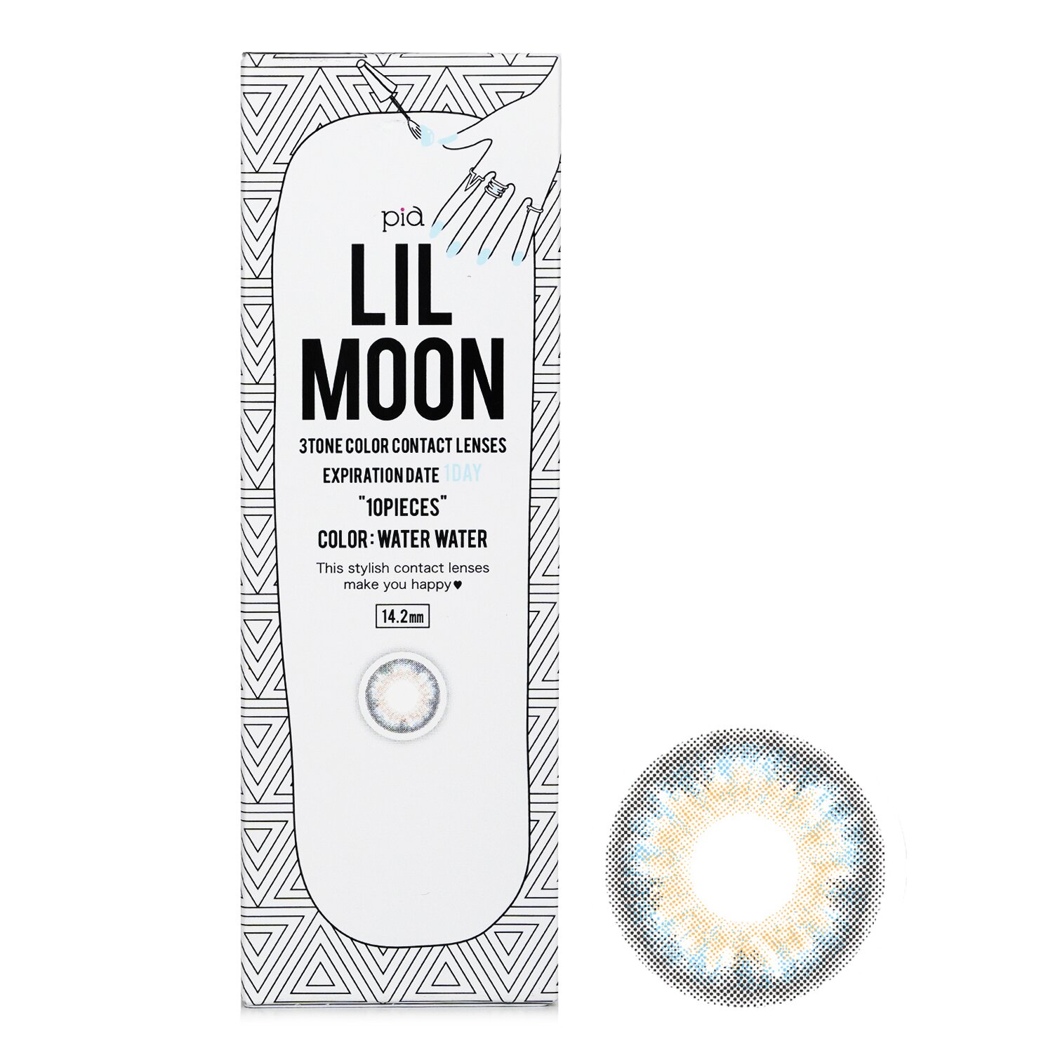 Pia Lilmoon Water Water 1 Day Color Contact Lenses 10pcs