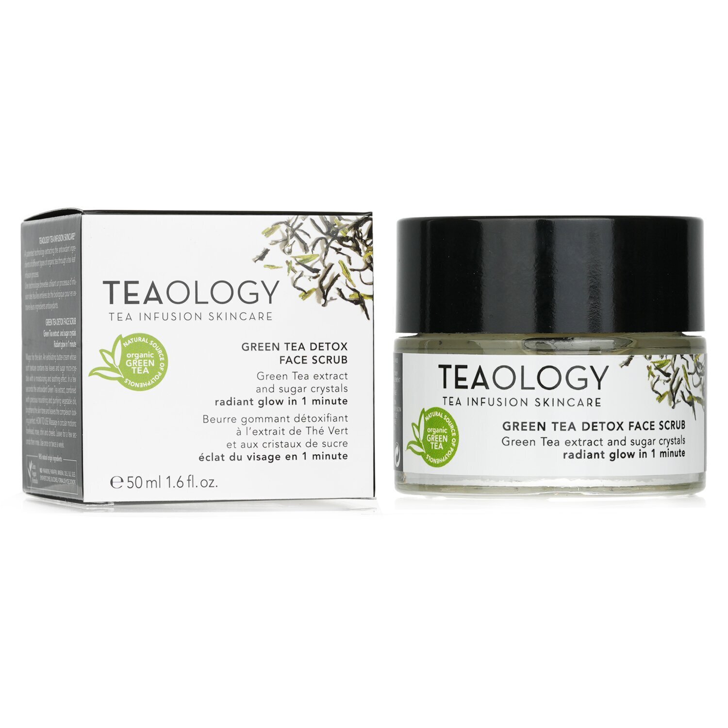Teaology Scrub προσώπου με πράσινο τσάι 50ml/1.6oz
