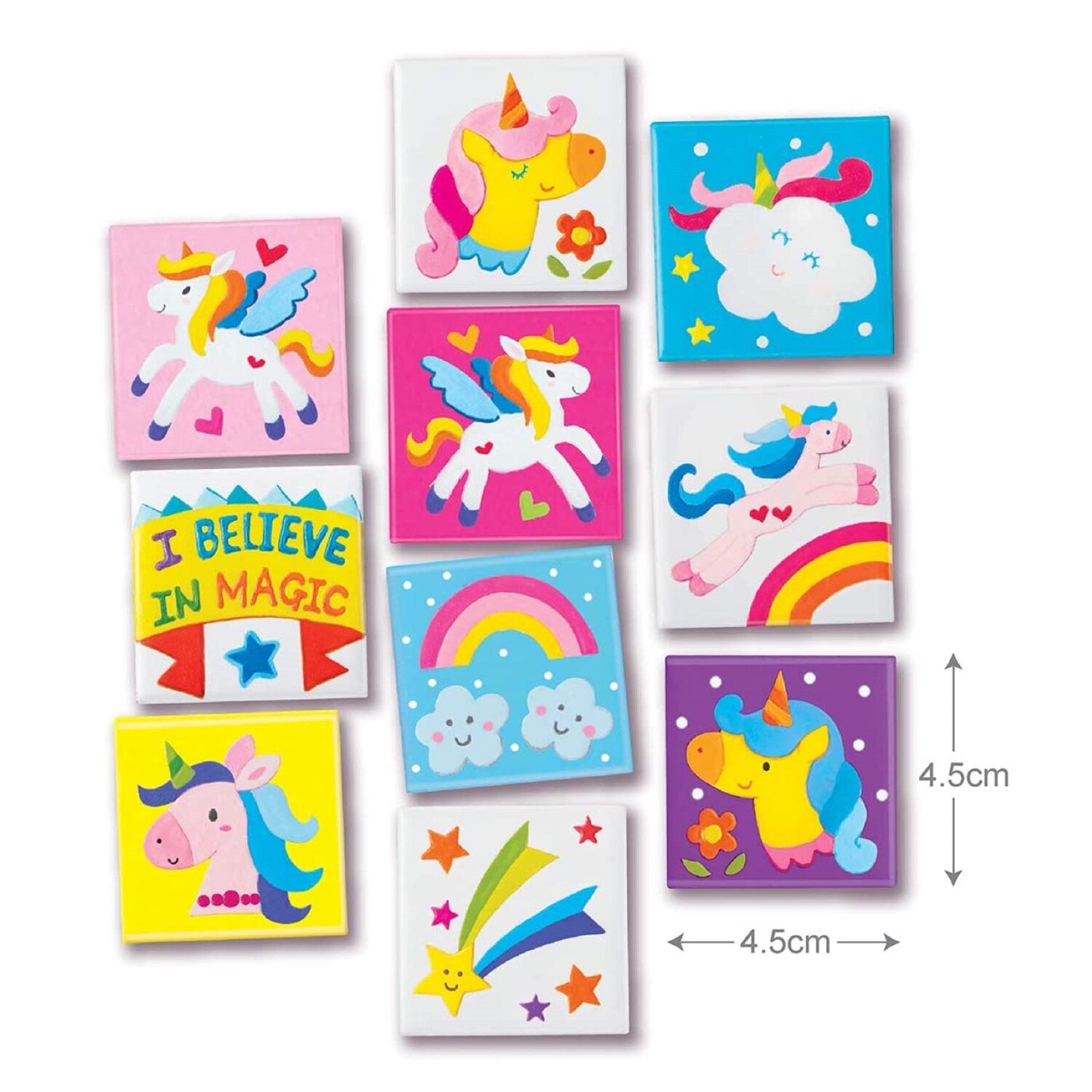 4M Unicorns Mini Tile Art 22x18x5cm