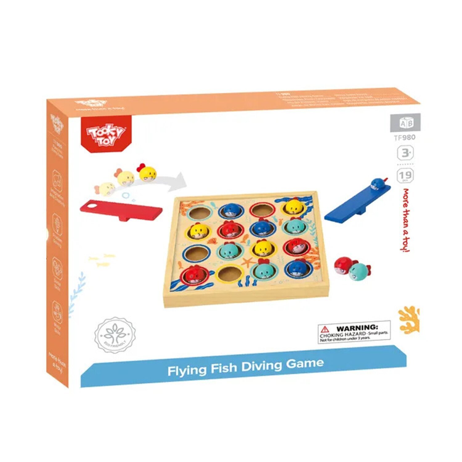 Tooky Toy Co Small Fish Diving 22x22x3cm