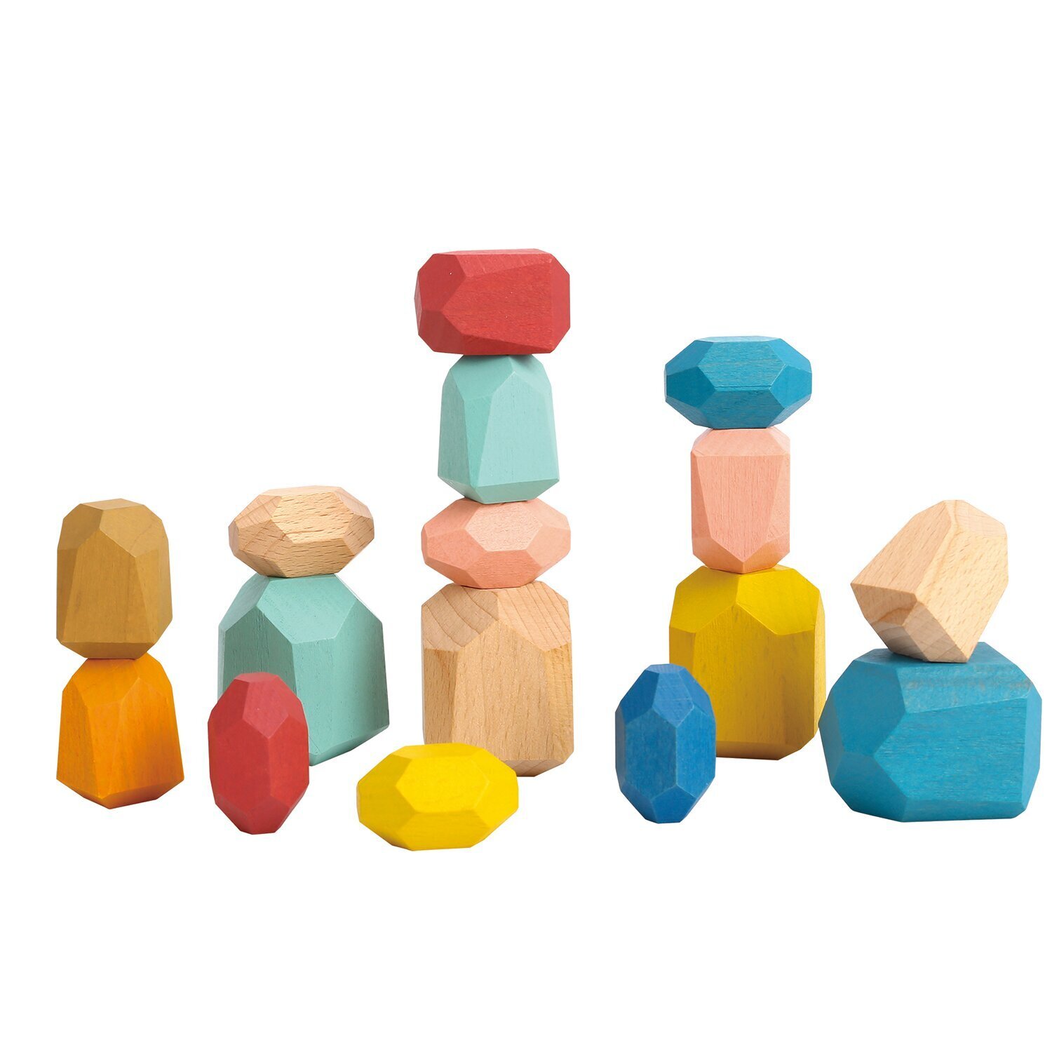 Tooky Toy Co 16個裝疊石遊戲 18x14x5cm