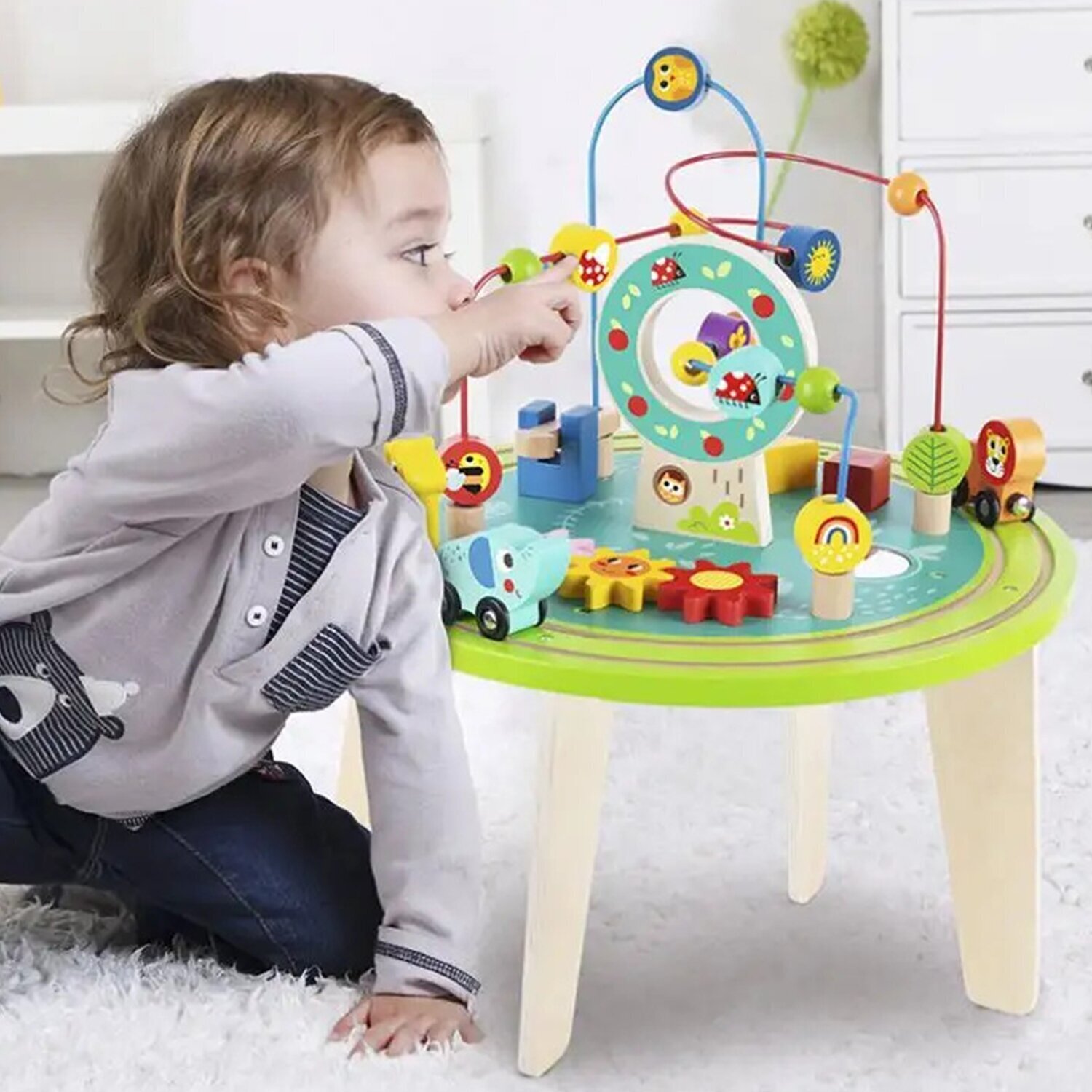 Tooky Toy Co Activity Table 40x40x57cm