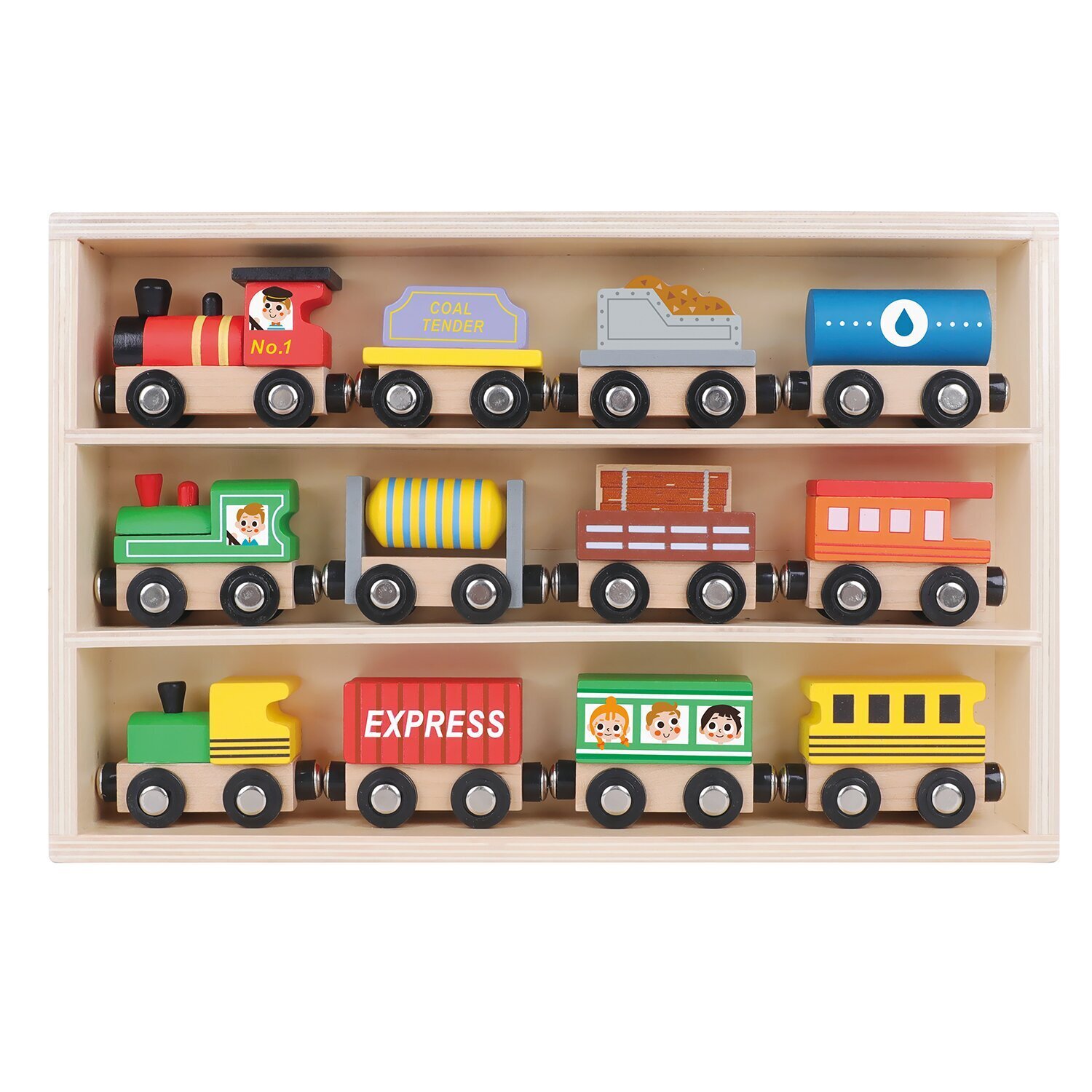 Tooky Toy Co 木盒火車 30x22x4cm