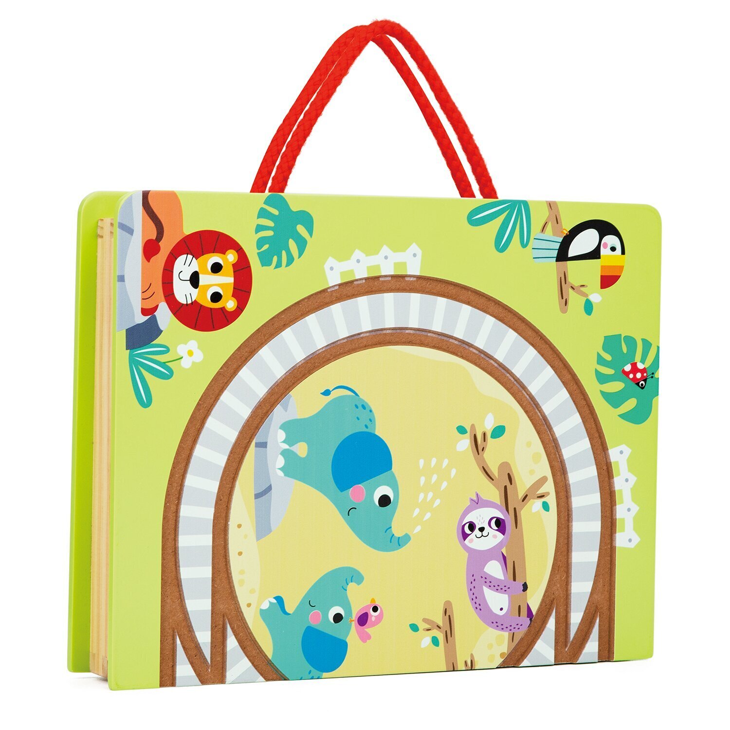 Tooky Toy Co 動物園軌道火車 30x24x6cm
