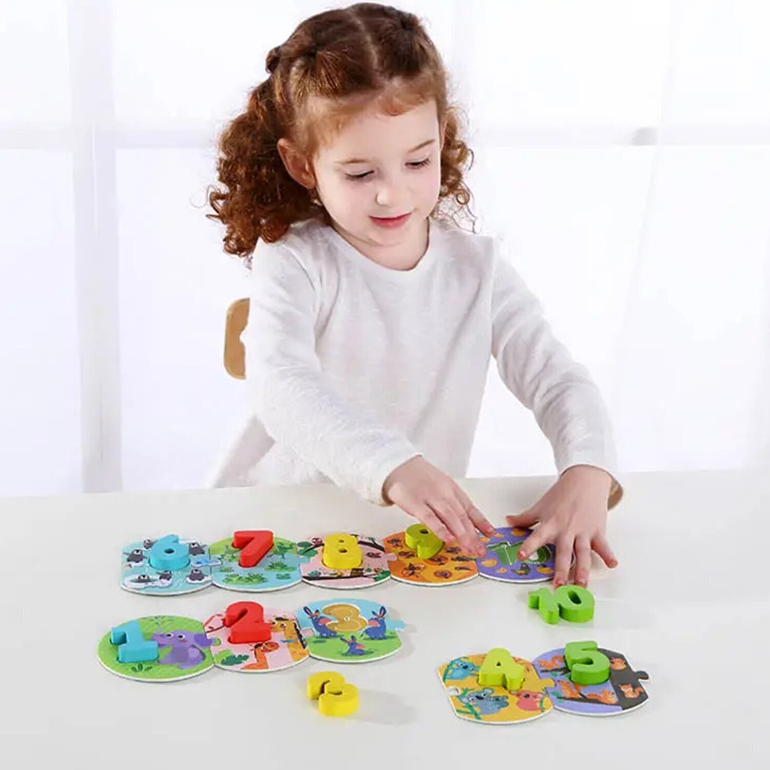 Tooky Toy Co Number Puzzle 100x10x2cm