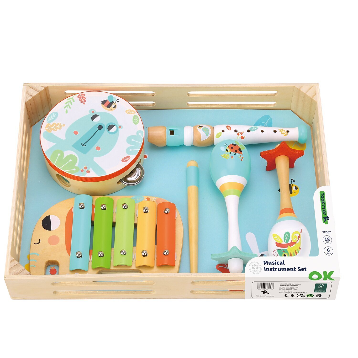 Tooky Toy Co 樂器組合 37x29x6cm