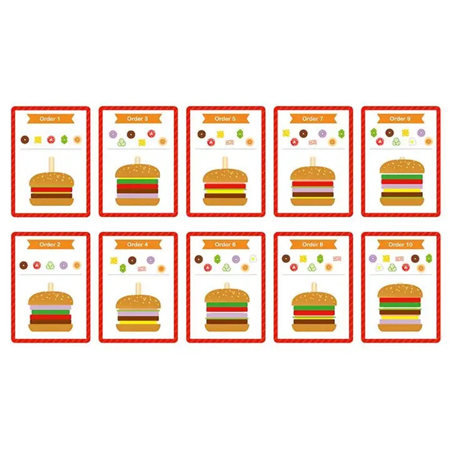 Tooky Toy Co Making A Burger 10x10x10cm