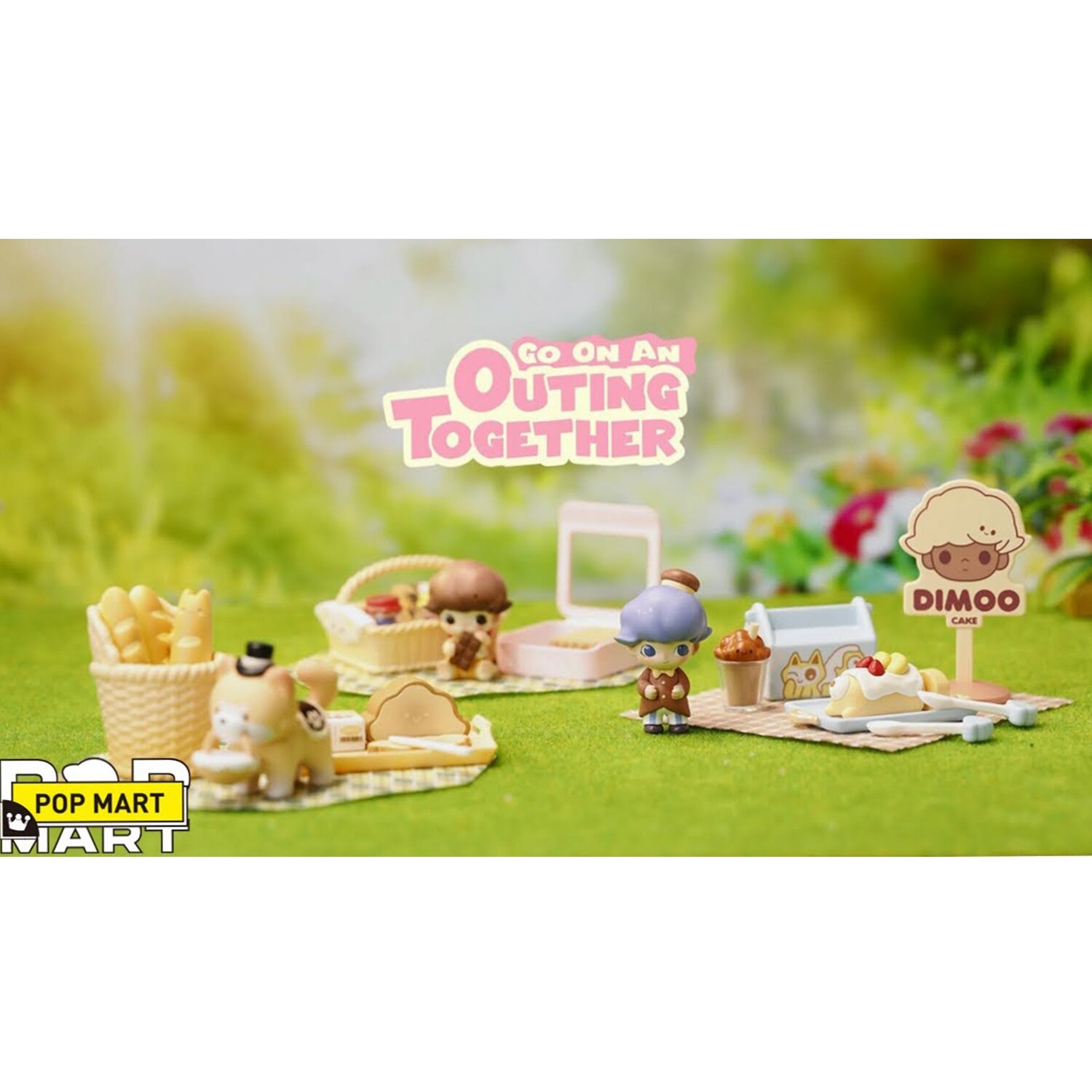 Popmart DIMOO Go on an Outing Together Series (Case of 9 Blind Boxes) 29x22x12cm