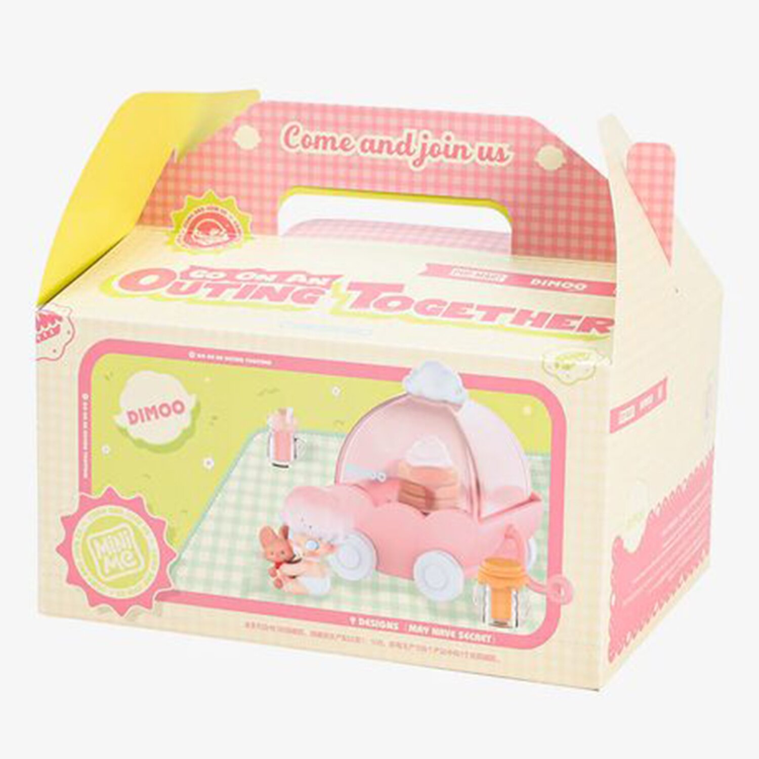 Popmart DIMOO Go on an Outing Together Series (Case of 9 Blind Boxes) 29x22x12cm