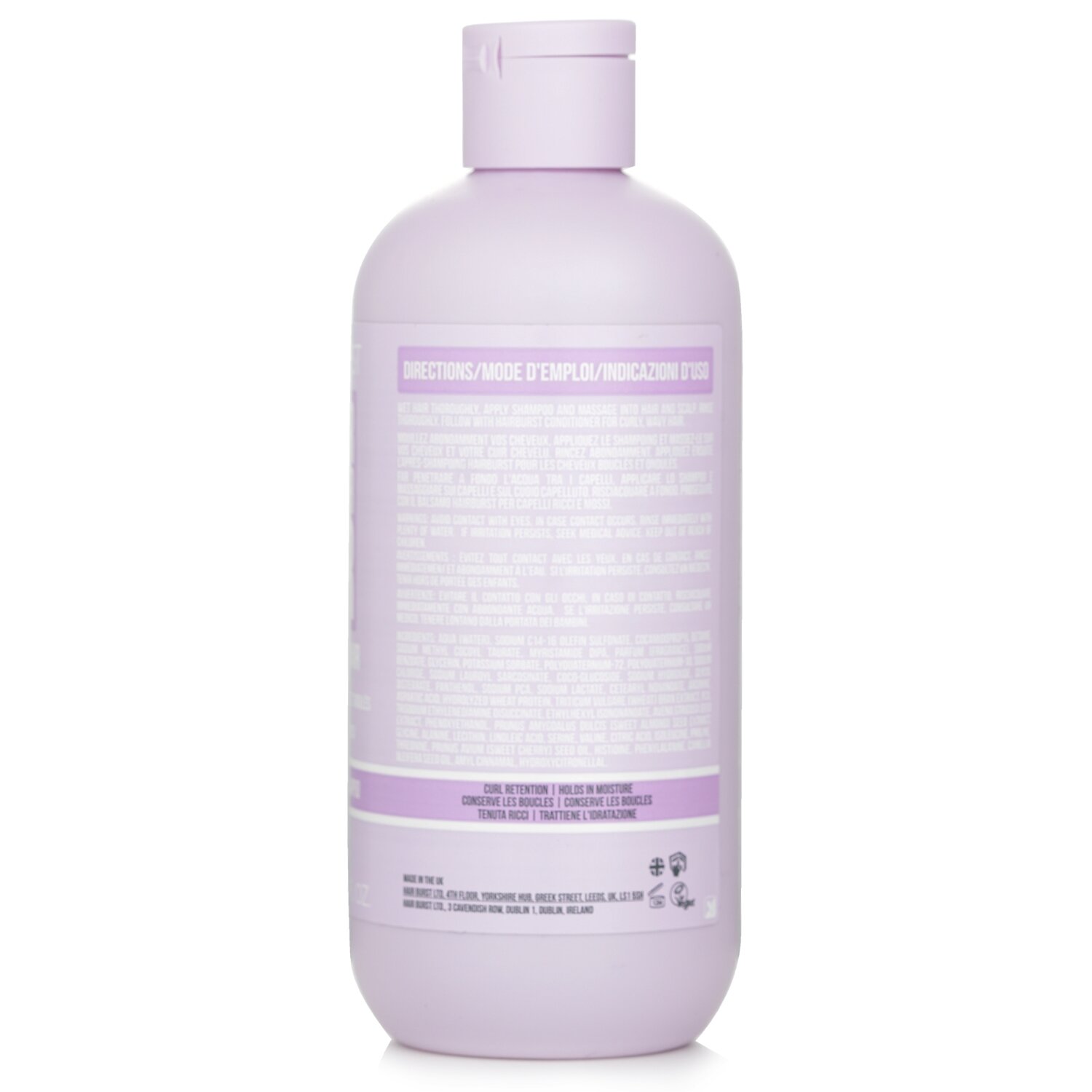 Hairburst Cherry & Almond Shampoo for Curly Wavy Hair 350ml/11.8oz