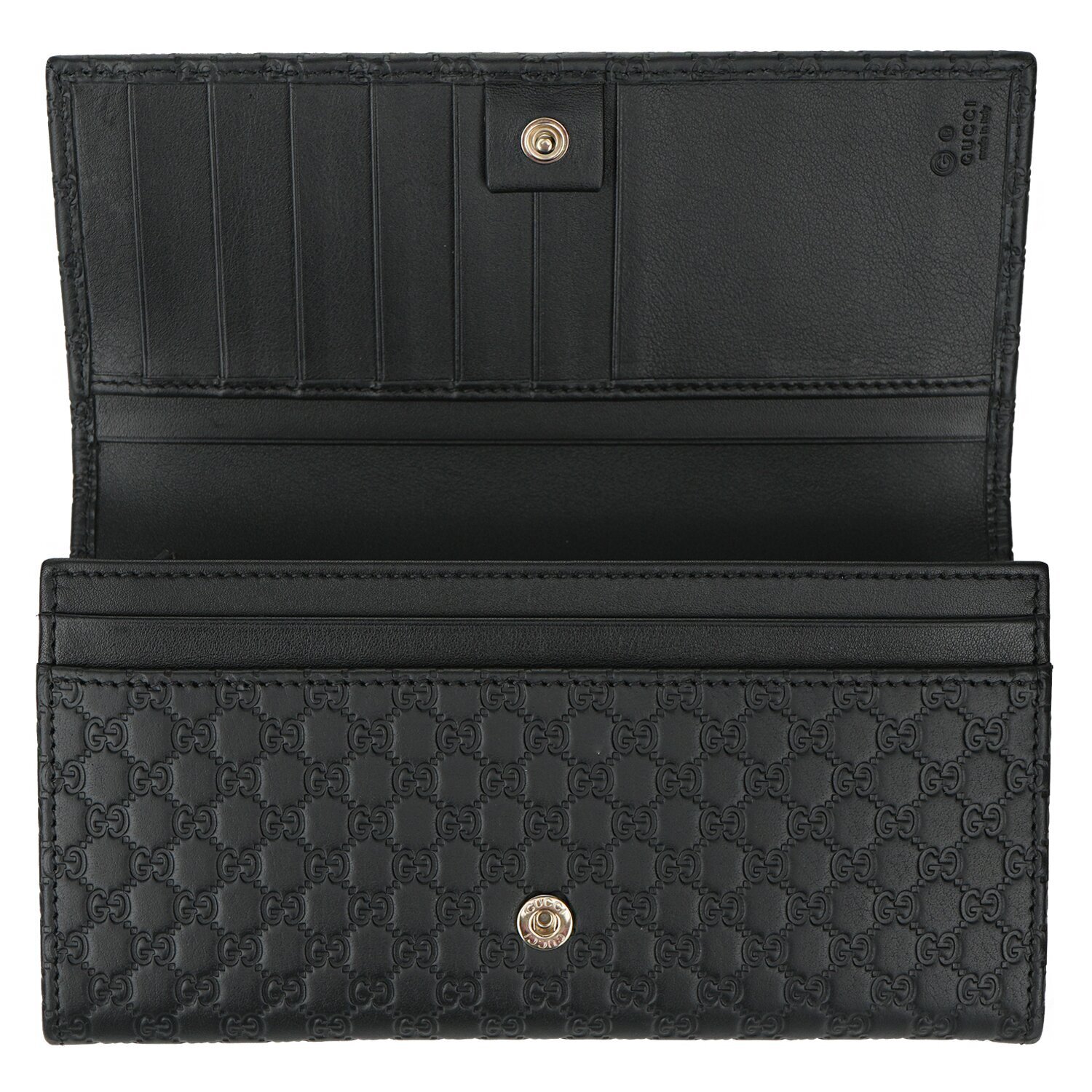 Gucci Gucci Micro Shima Bifold Wallet 449396 Black