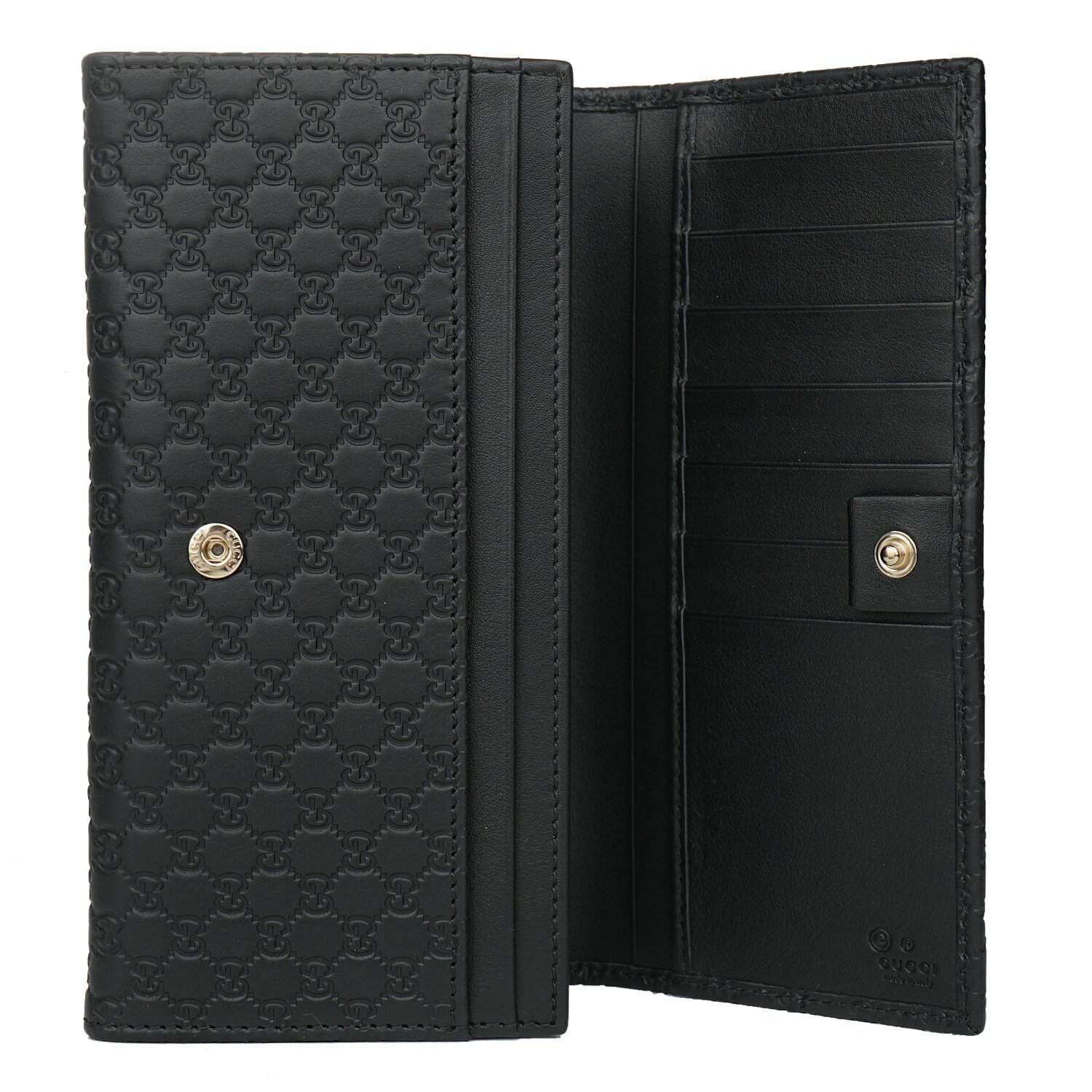 Gucci Gucci Micro Shima Bifold Wallet 449396 Black