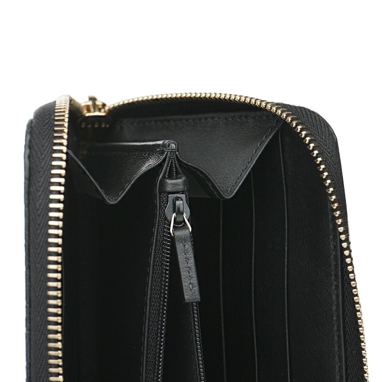 Gucci Micro GUCCISSIMA Round ZIP Wallet 449391 Black