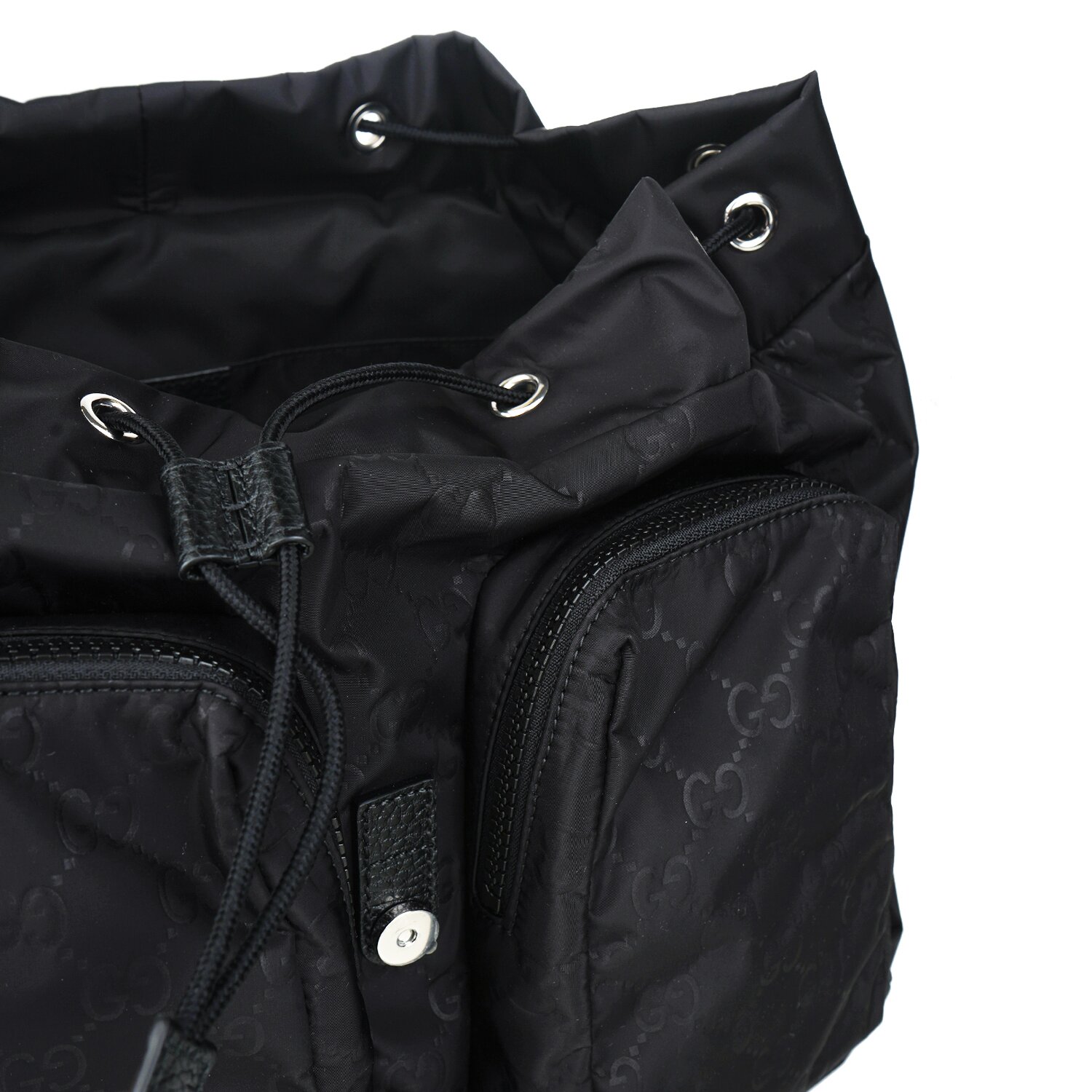 Gucci Gucci GG Nylon Rucksack Backpack 510343 Black