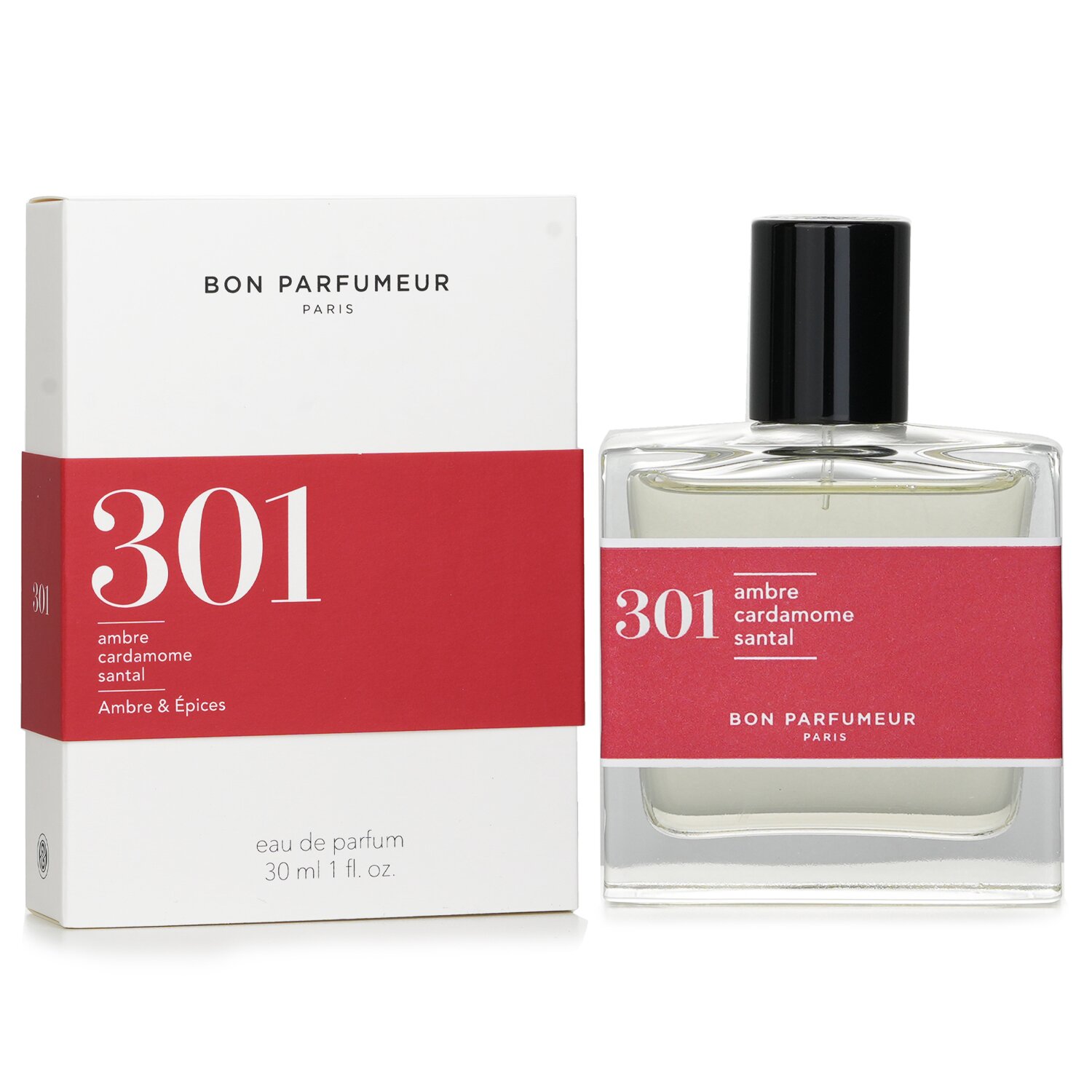 Bon Parfumeur 301 Eau De Parfum Spray - Ambre & Epices (Amber, Cardamom, Sandalwood) 30ml/1oz