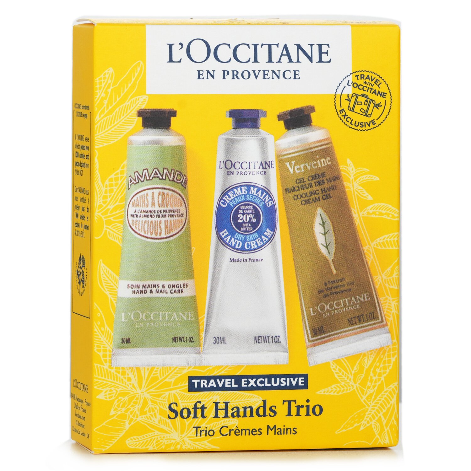 L'Occitane Travel Exclusive Soft Hands Trio Cream Set 3x30ml/1oz