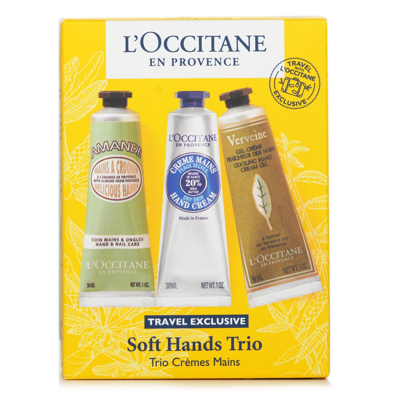 L'Occitane Travel Exclusive Soft Hands Trio Cream Set 3x30ml/1oz