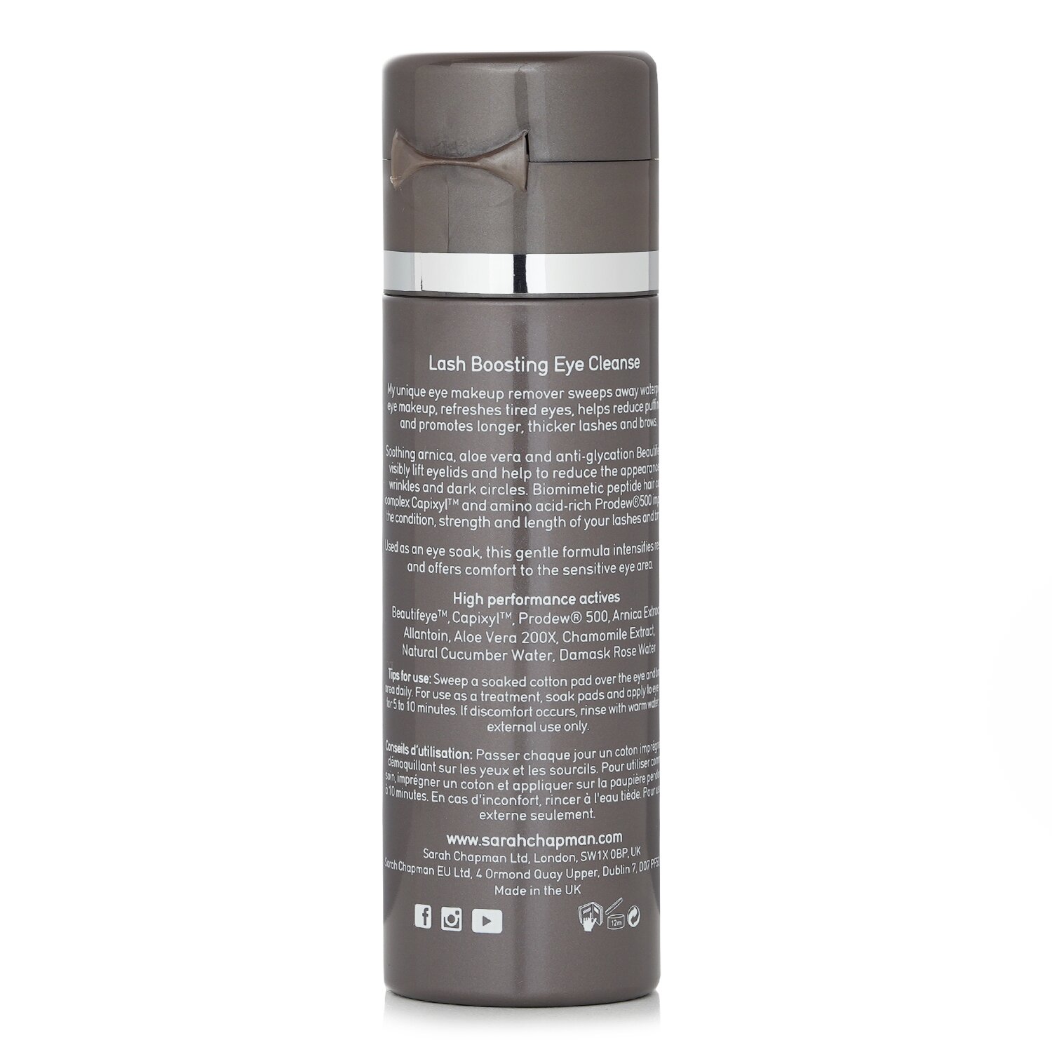 Sarah Chapman Skinesis Lash Boosting Eye Cleanse Eye Makeup Remover 70ml/2.4oz
