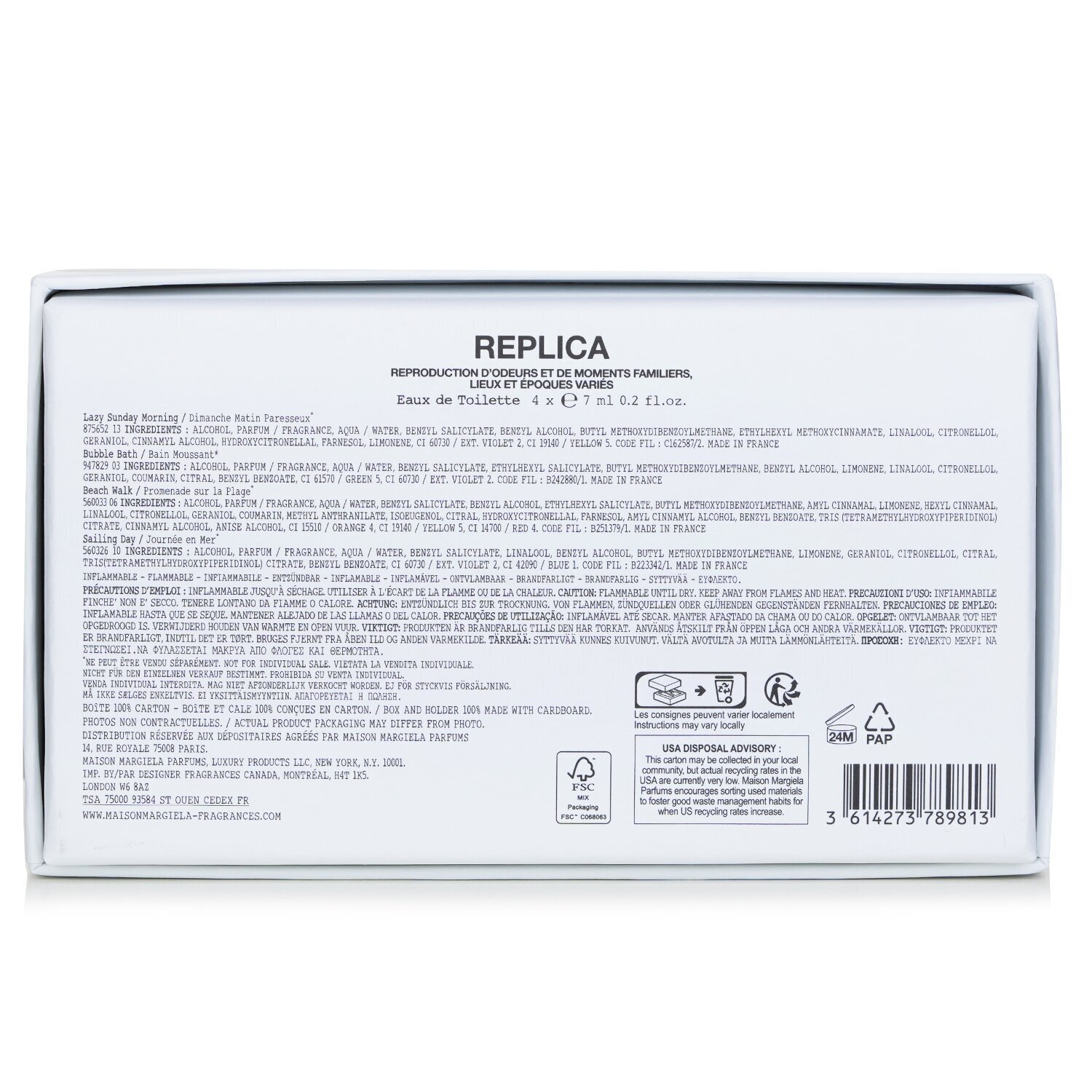 Maison Margiela Replica 4 Minis Coffret 4x7ml/0.2oz