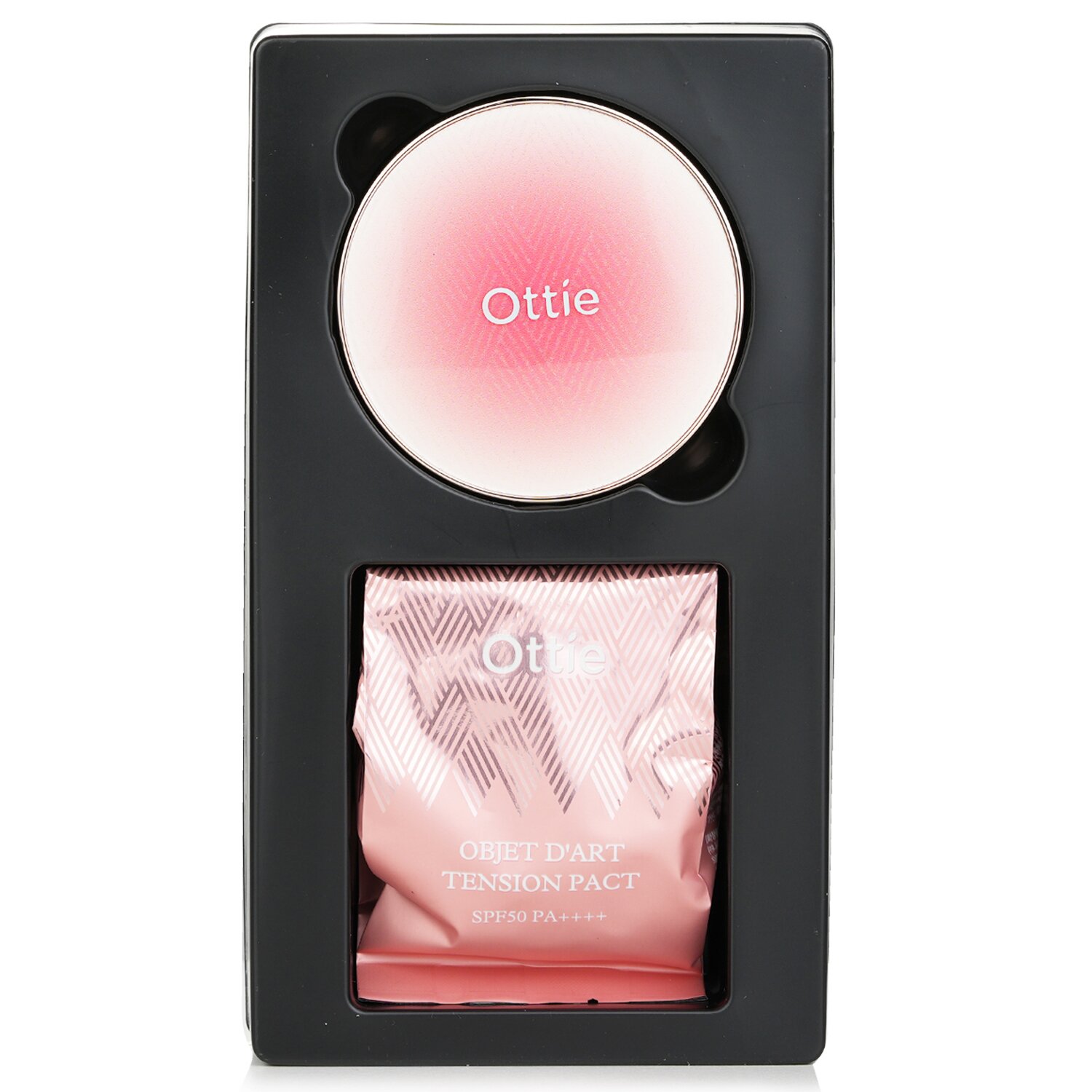 Ottie Objet D’art Tension Pact SPF50 PA++++ & Refill 2x15g/0.52oz