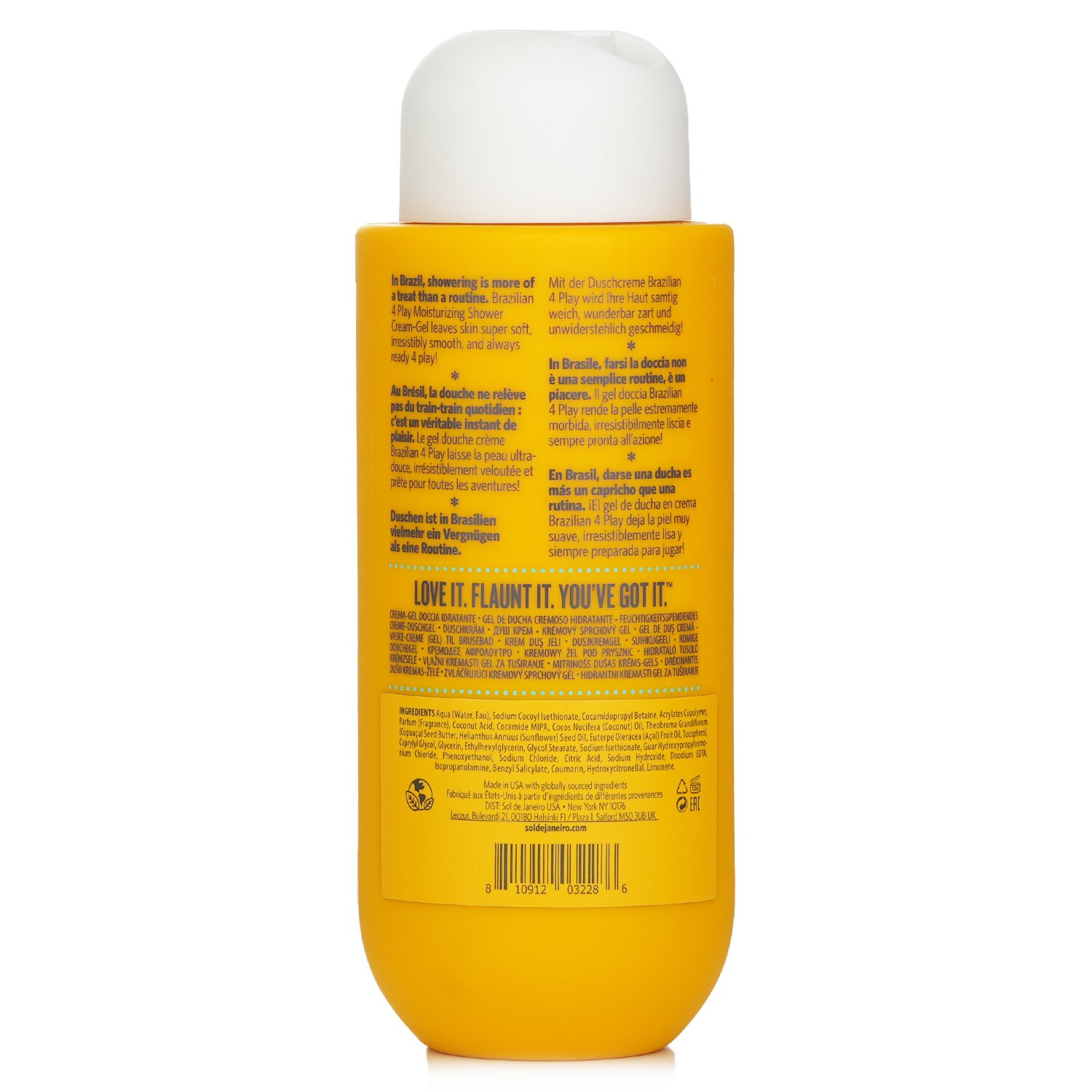 Sol De Janeiro Brazilian 4 Play Moisturizing Shower Cream-Gel 385ml/13oz