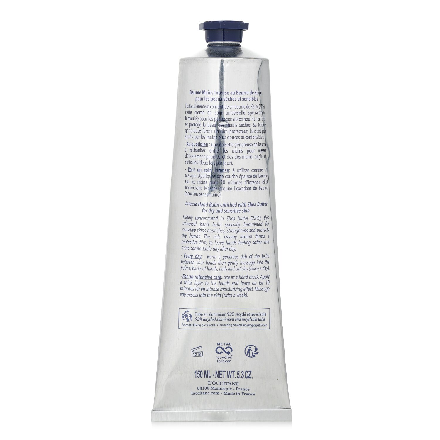 L'Occitane Shea Butter Intensive Hand Balm (For Very Dry Hands) 150ml/5.3oz
