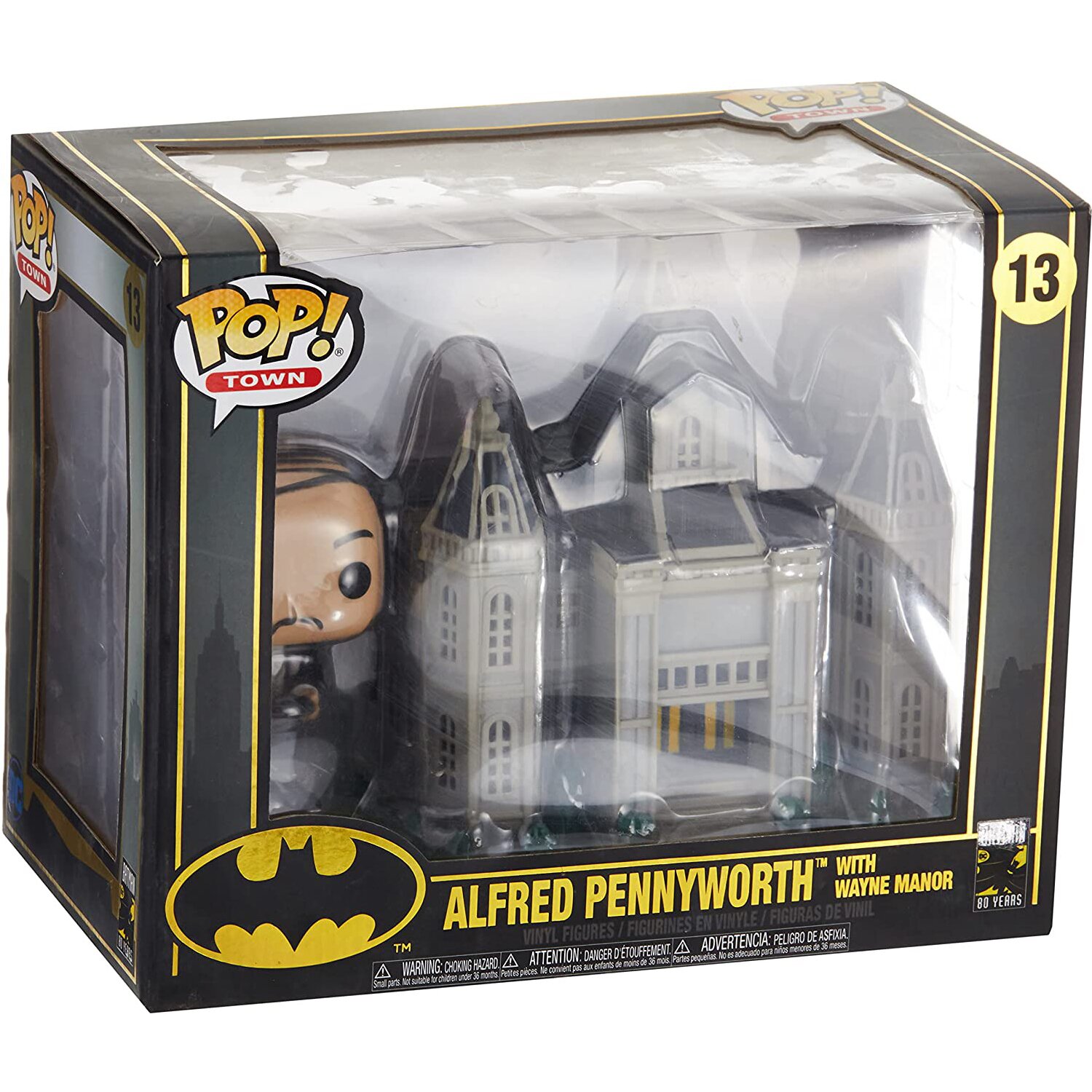 Funko POP! Town: Batman 80th-Wayne Manor w/ Alfred Toy Figures 21x26x15cm