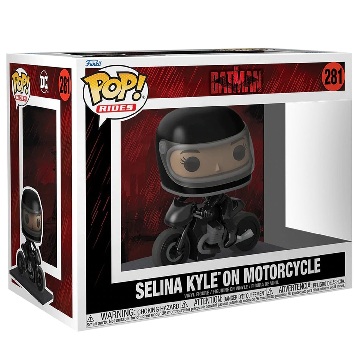 Funko POP! Ride DLX: The Batman- Selina Kyle On Motorcycle Toy Figures 23x33x16cm