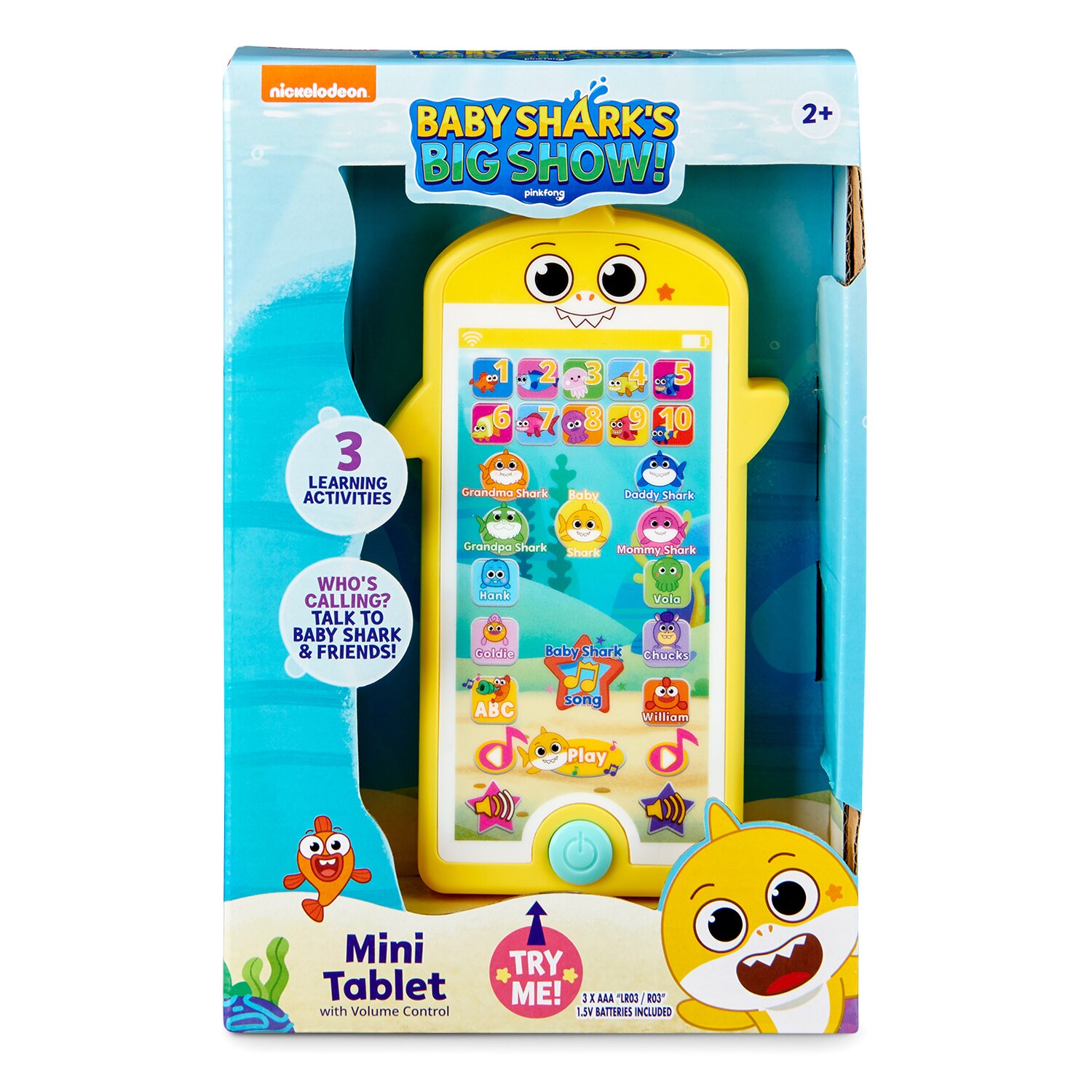 Pinkfong Babyshark - Mini Tablet (Refresh) Toy 3x15x23cm