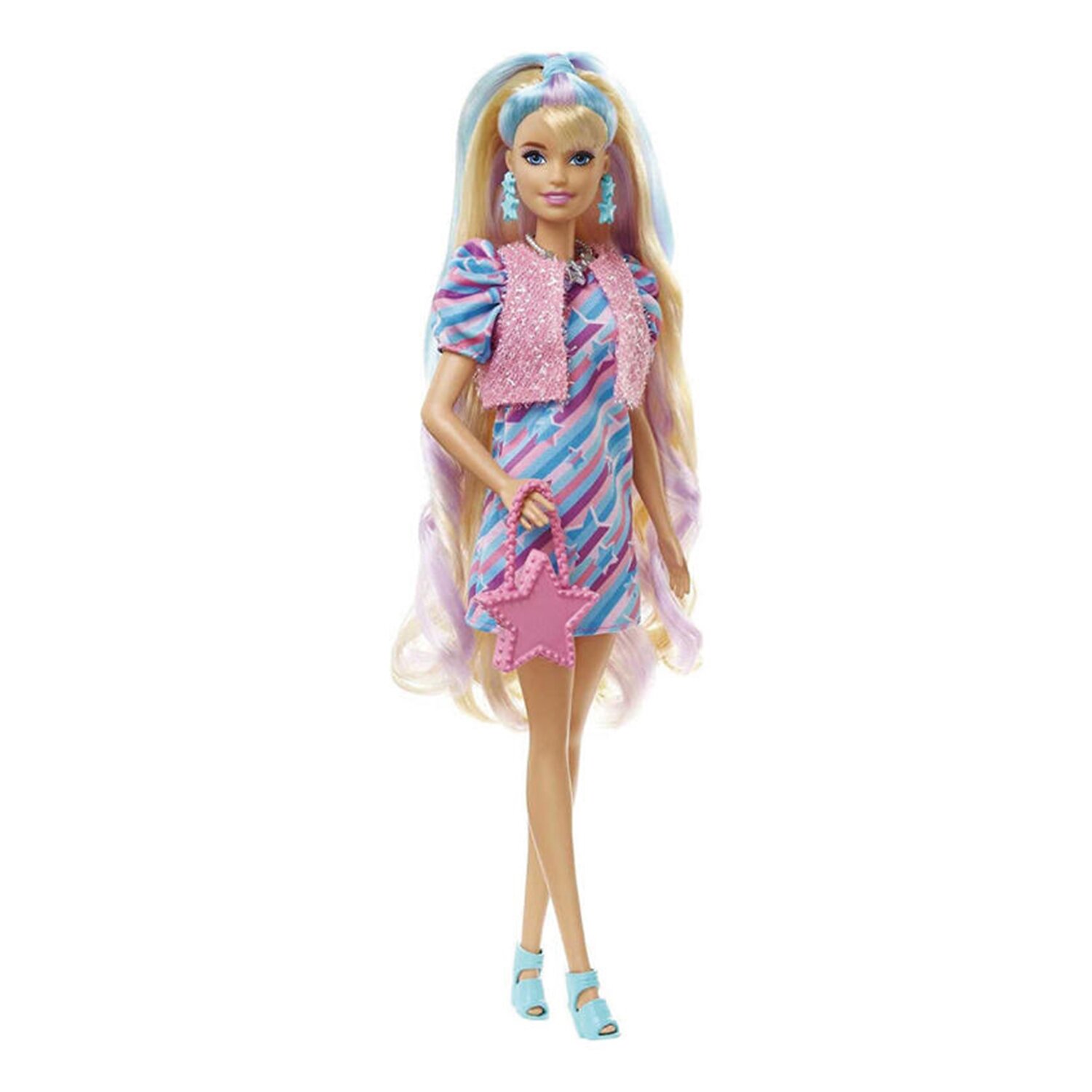 Barbie Totally Hair Star-themed Doll 4x30x7cm