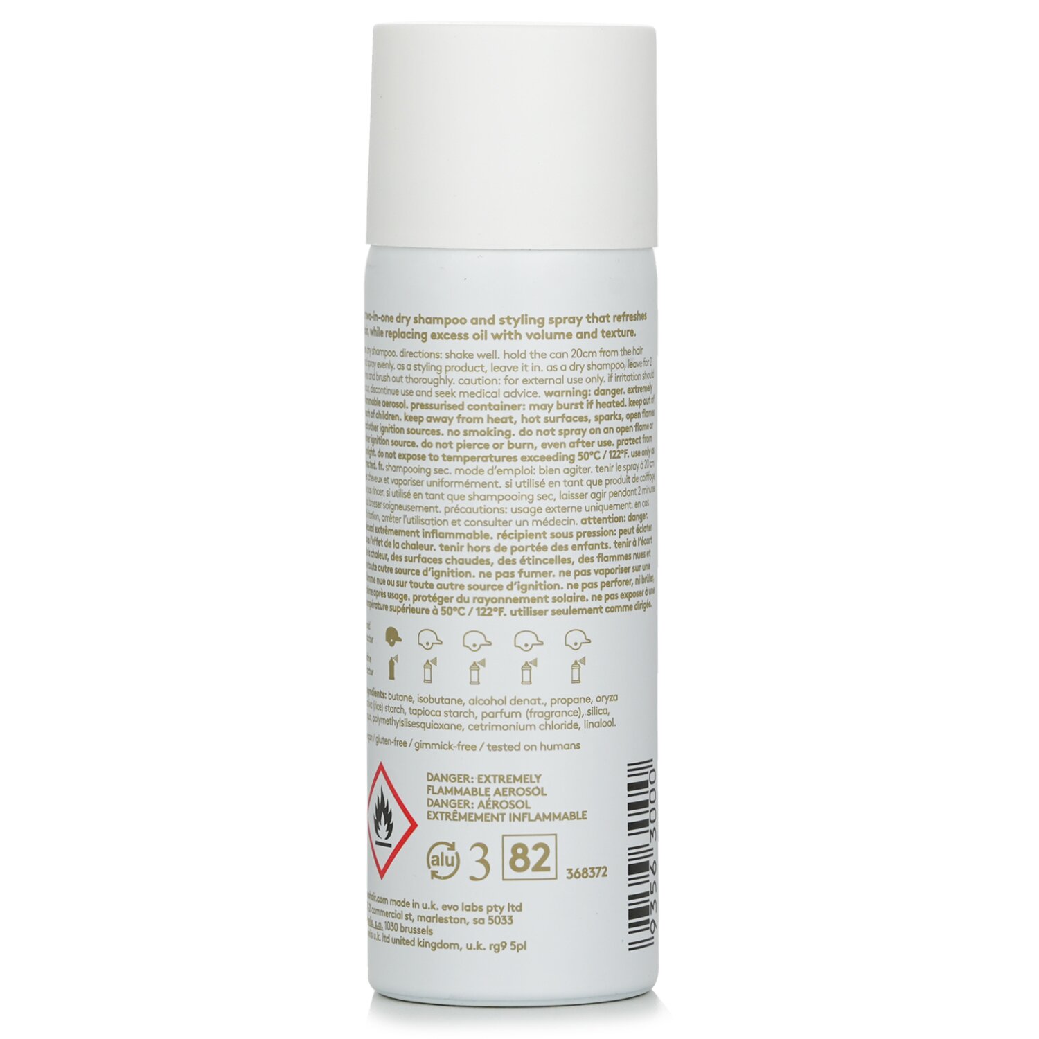 Evo 艾霍  Water Killer 乾洗髮噴霧 50ml/1.06oz/30g