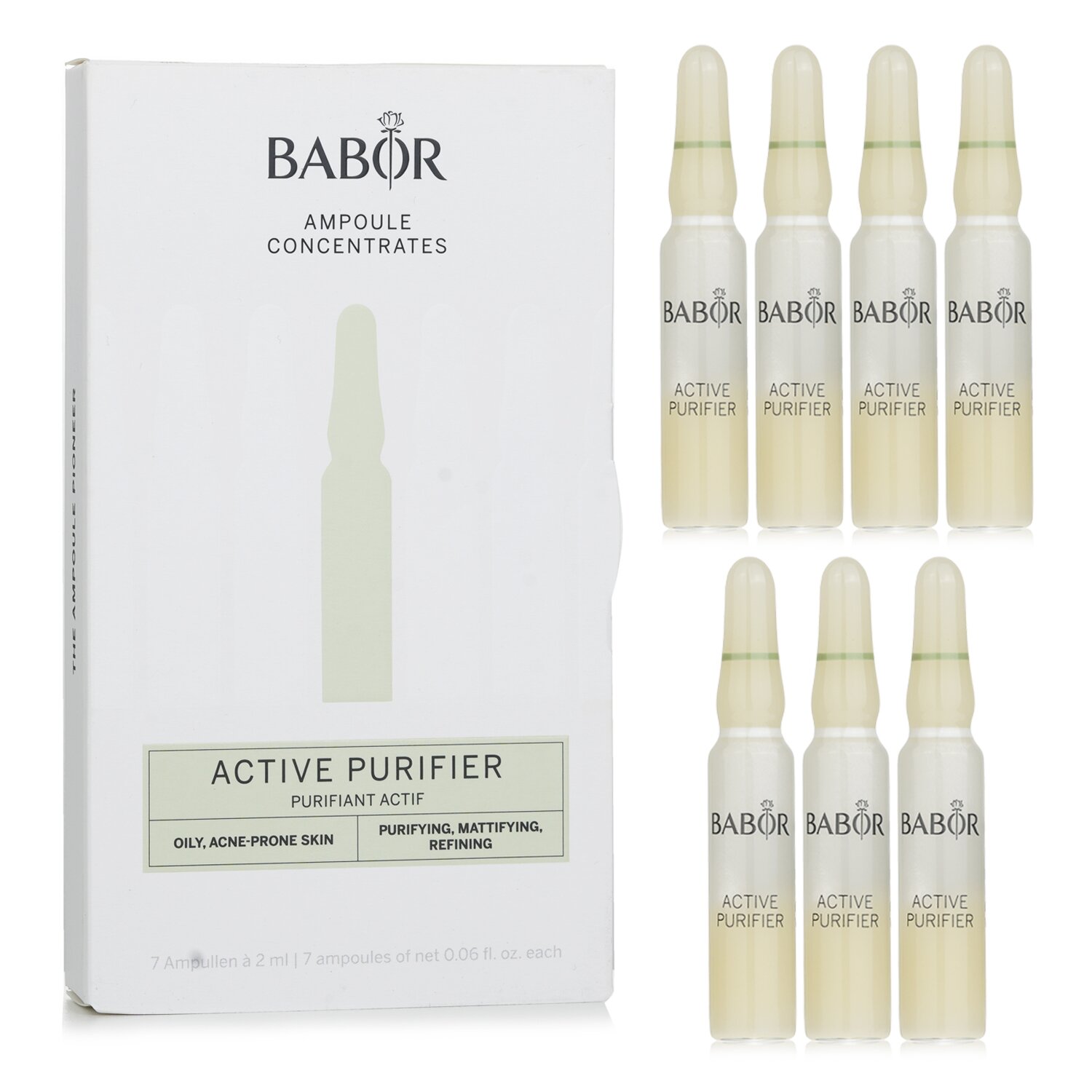 Babor Ampoule Concentrates - Active Purifier (For Oily, Acne-prone Skin) 7x2ml/0.06oz