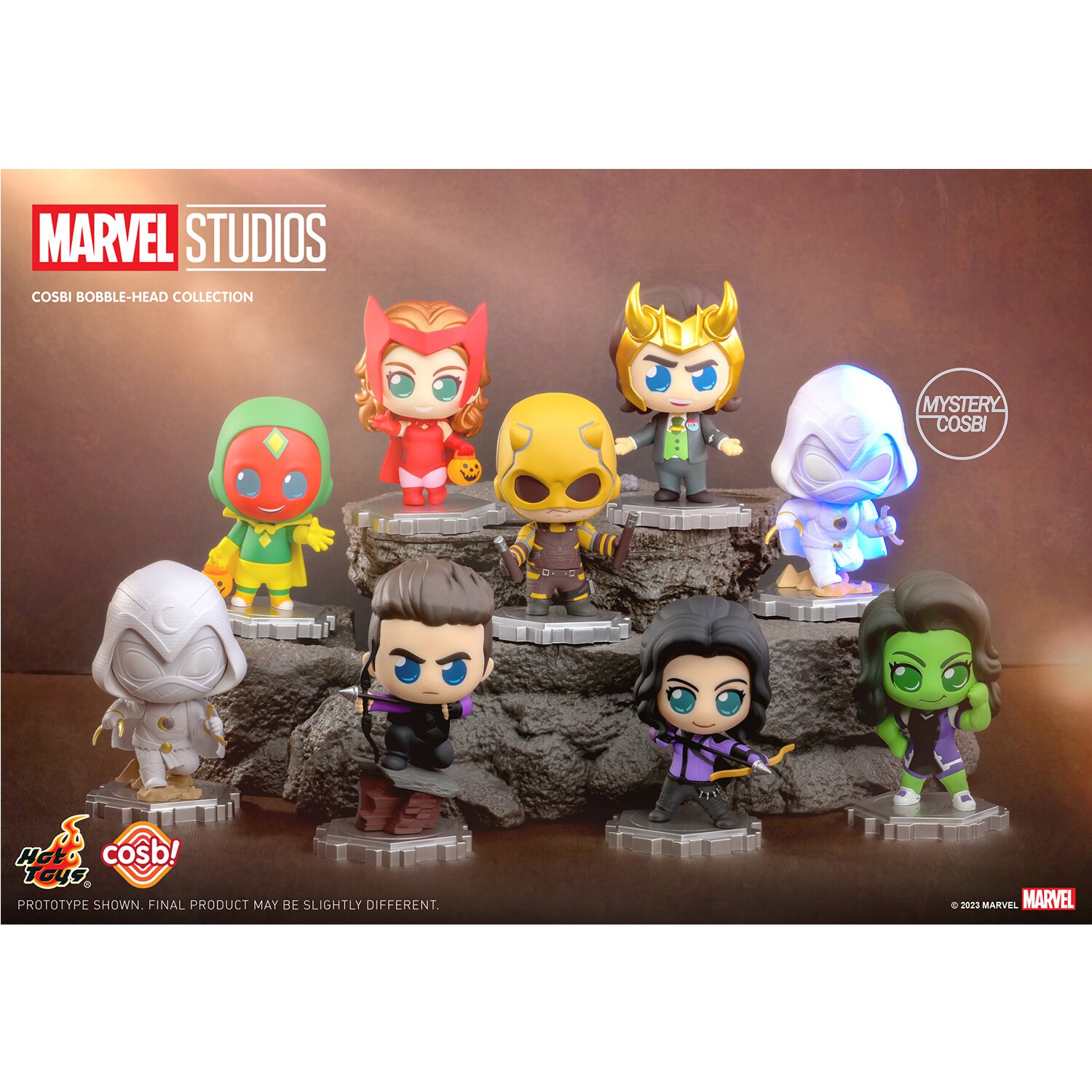 Hot Toys Marvel Studio Disney+ Cosbi 盲盒公仔系列2 (原盒8款) 25x11x13cm