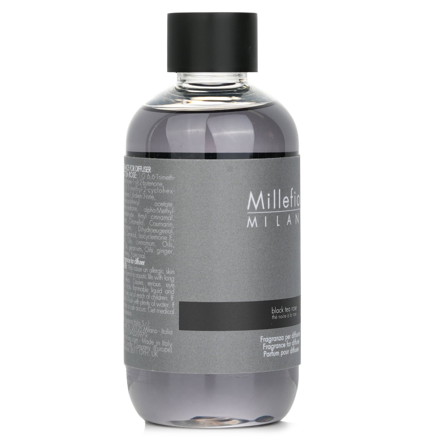 Millefiori Natural Fragrance For Diffuser Refill - Black Tea Rose 250ml/8.45oz