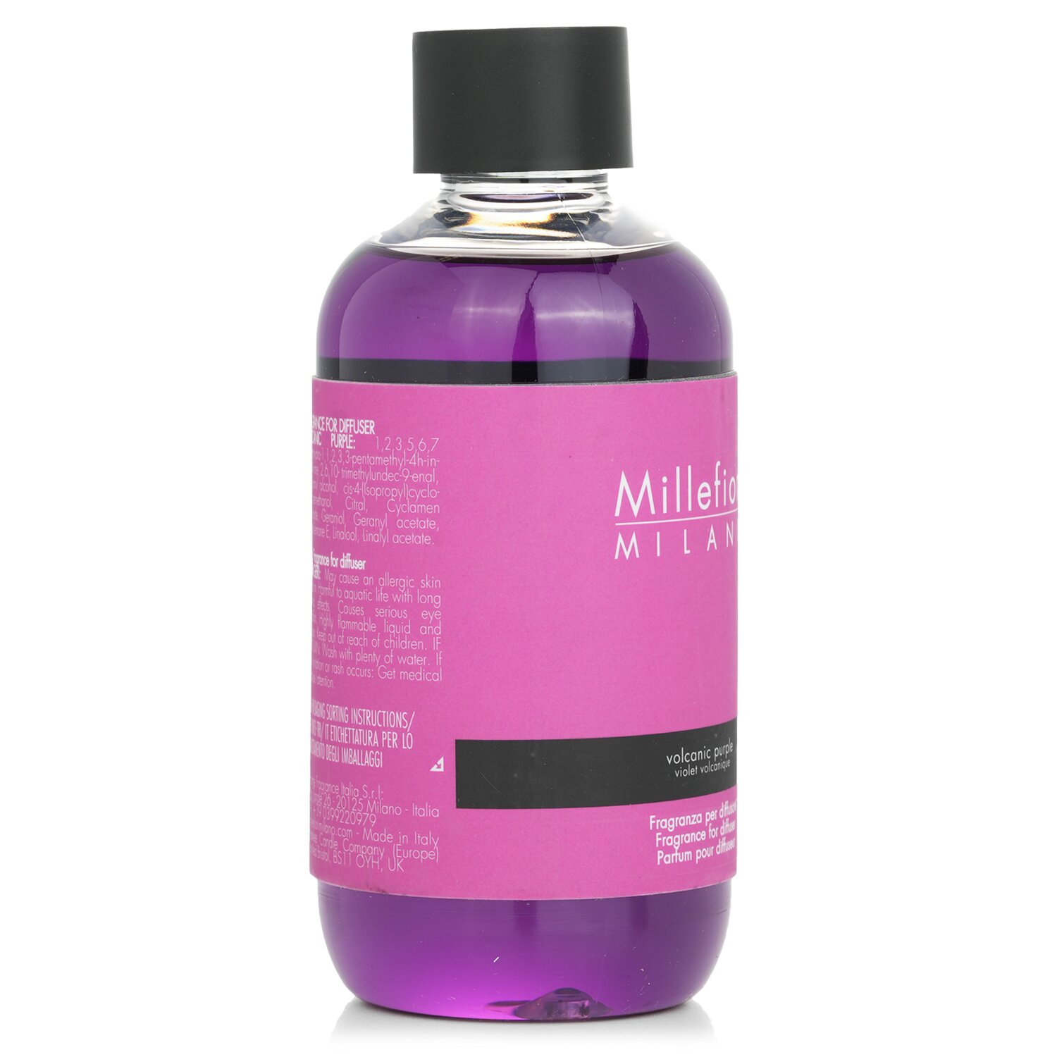 Millefiori Natural Fragrance Diffuser Refill - Volcanic Purple 250ml/8.45oz