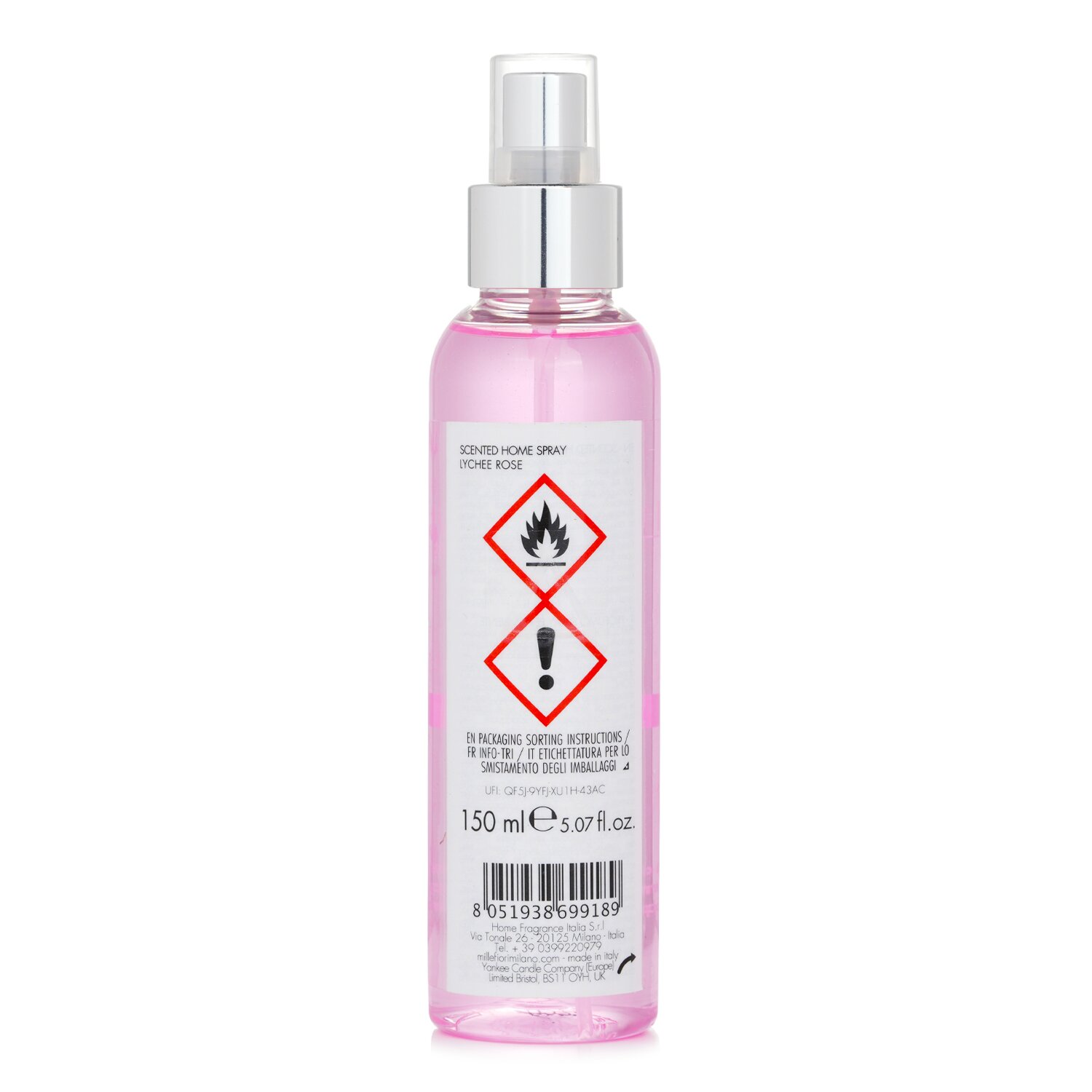 米兰菲丽 Millefiori Lychee Rose Room Spray 150ml/5.07oz