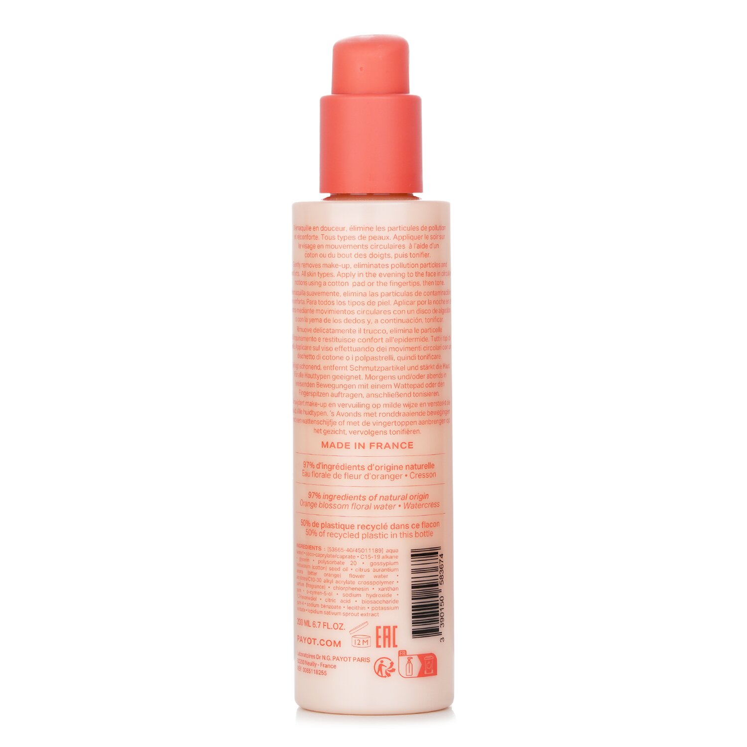 Payot Nue Micellar Cleansing Milk 200ml/6.7oz
